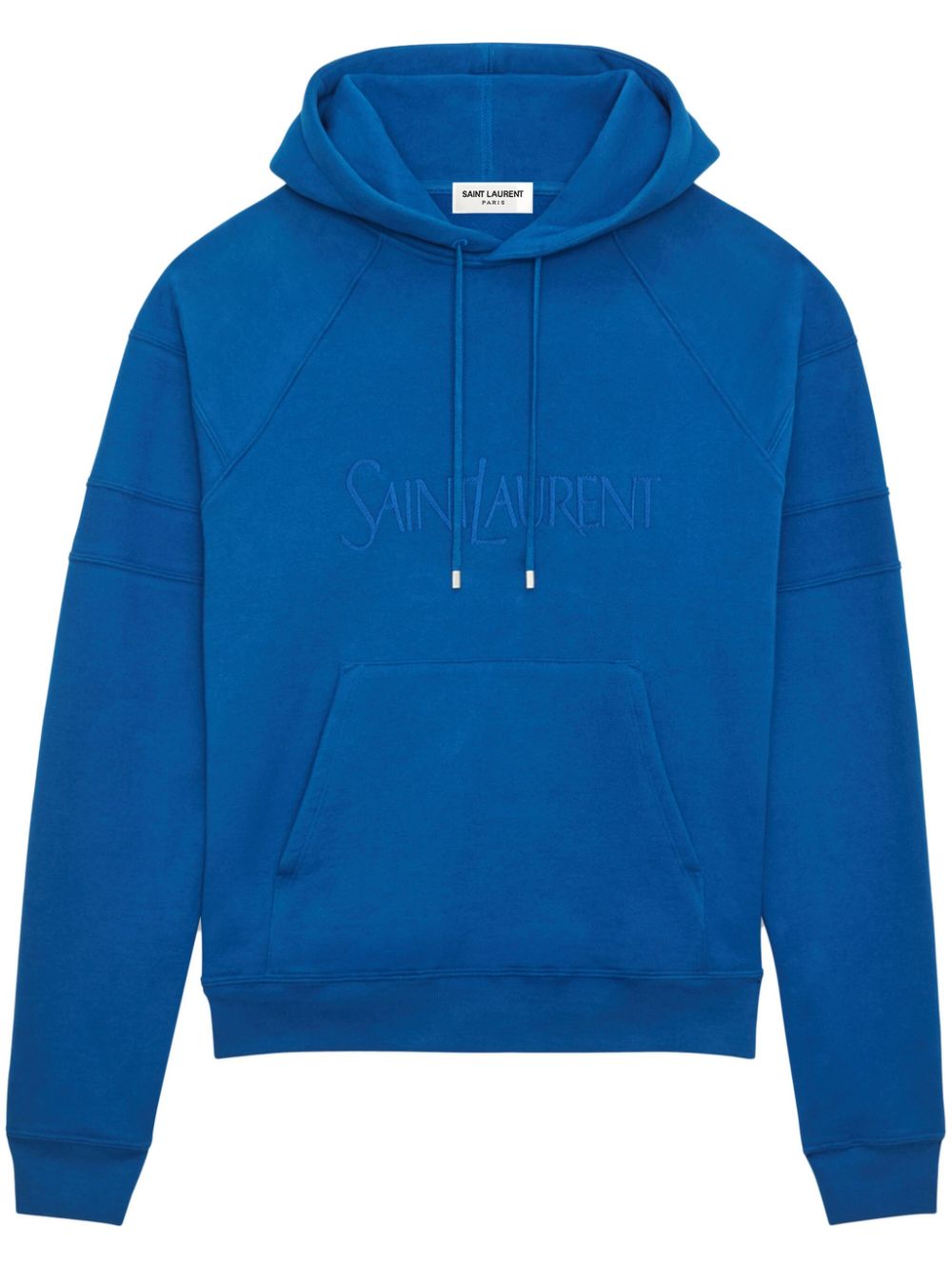 Saint Laurent Men's Logo-Embroidered Cotton Hoodie