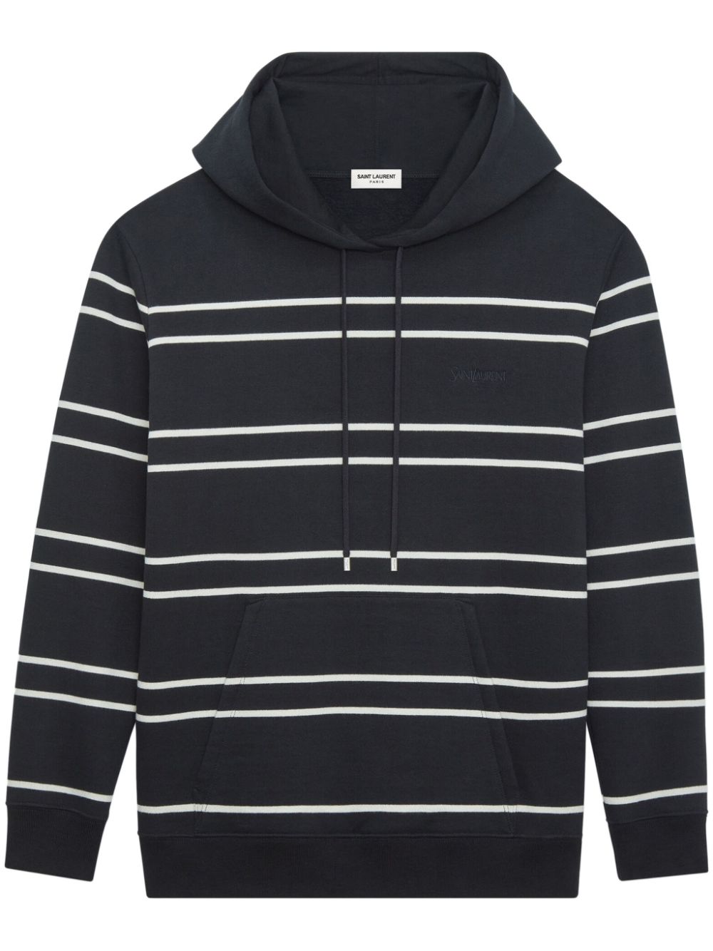 Saint Laurent Men's Striped Cotton Hoodie