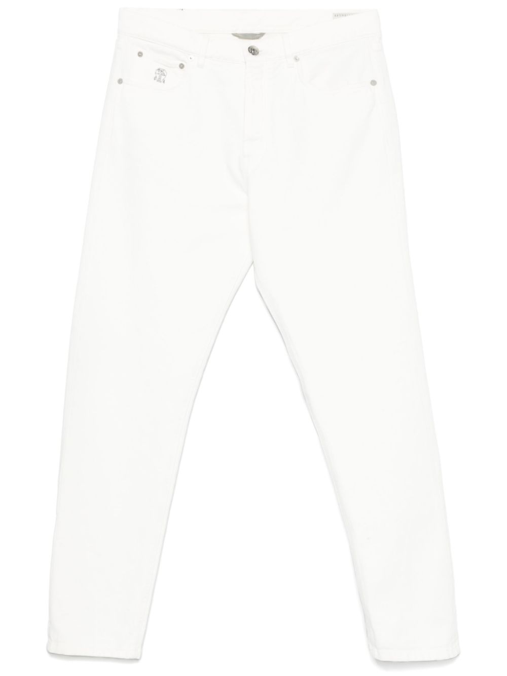 Brunello Cucinelli Men's Jeans White