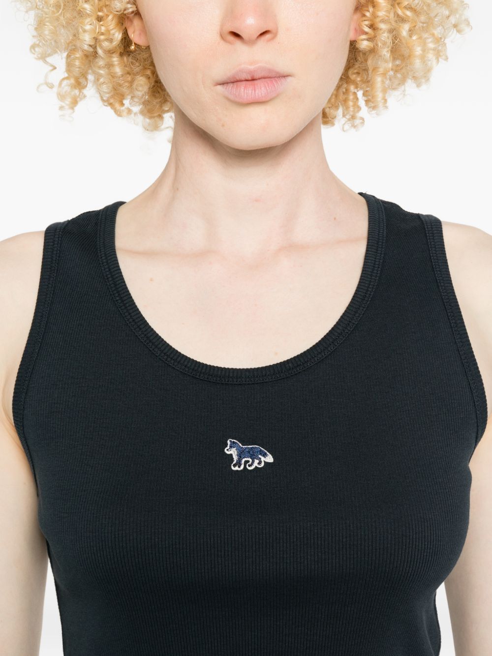 Maison KitsunÃ© Baby Fox cotton tank top