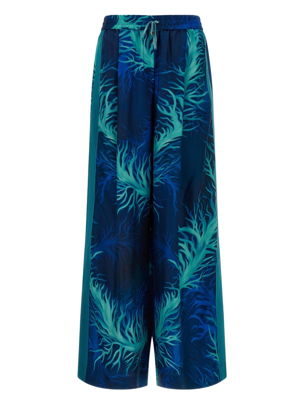 F.R.S . Printed silk trousers