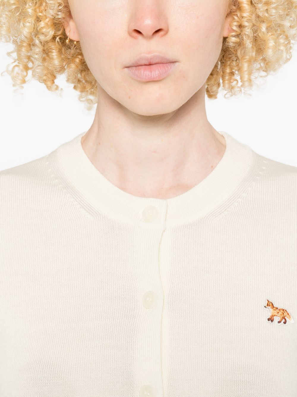 Maison KitsunÃ© Baby Fox wool cardigan