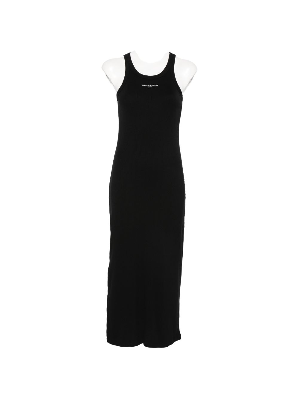 Maison KitsunÃ© Logo ribbed tank dress