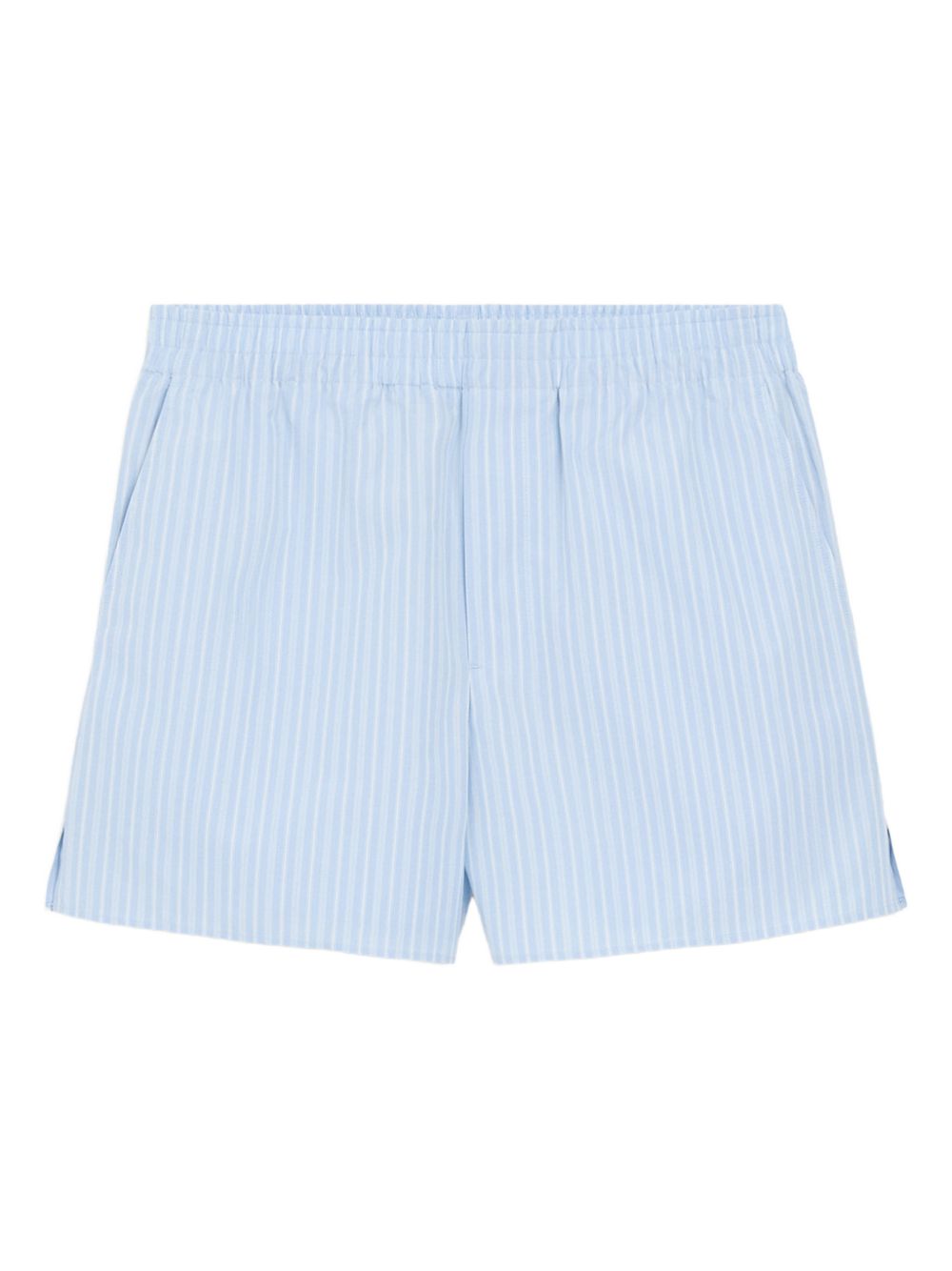 Ami Paris Striped cotton shorts