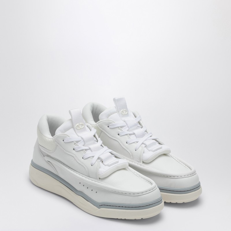 Valentino Garavani Men's Mid-Top Runboot White Sneakers