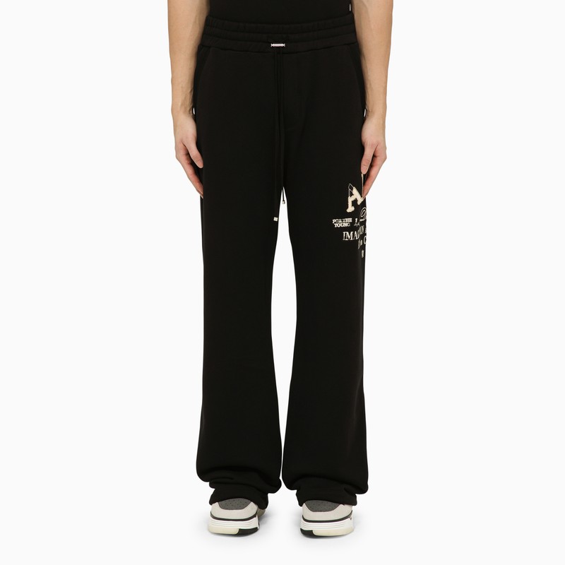 Amiri Men's Black Jogging Trousers With Logo
