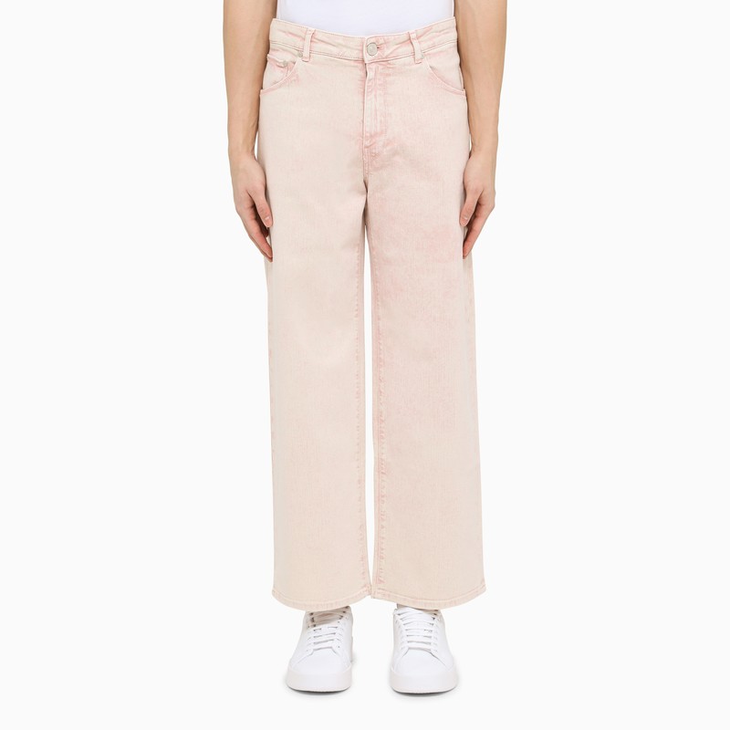 Pt Torino Denim Men's Regular Pink Cotton Jeans