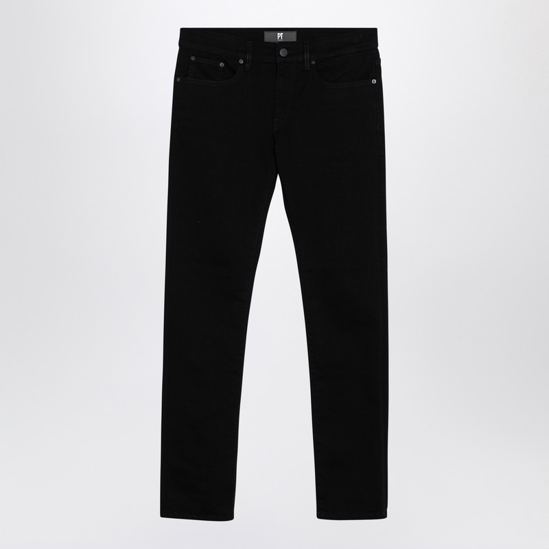 Pt Torino Denim Men's Black Rock Slim Jeans