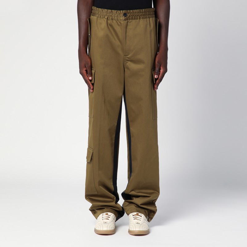 Wales Bonner Men's Green Khaki Cotton Trousers