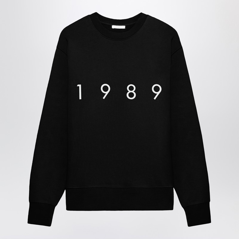 1989 Studio Men's Crew-Neck Sweatshirt Logo Black