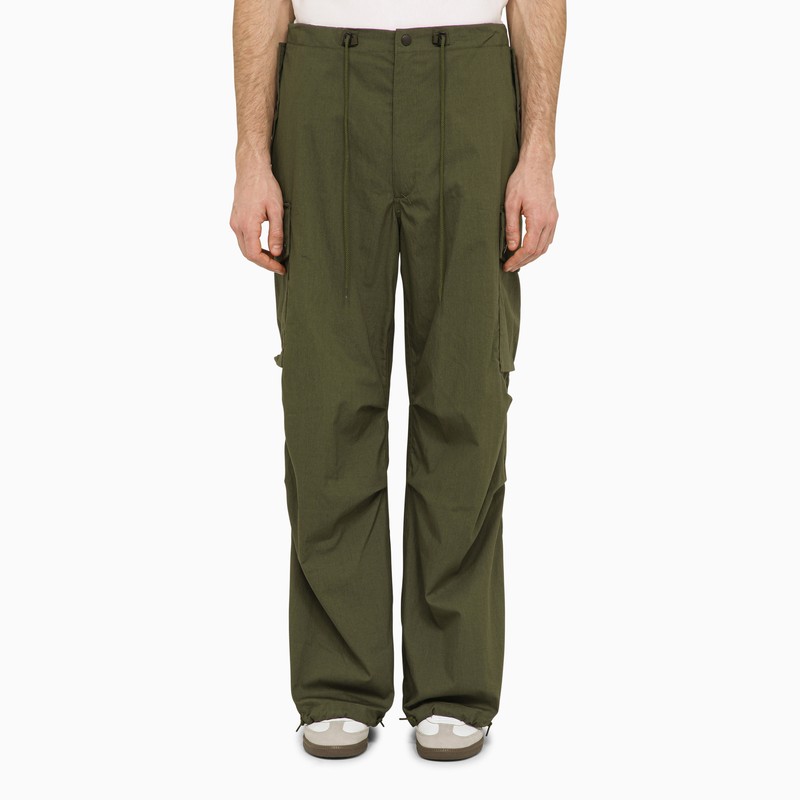 Needles Men's Olive Green Filed Pants