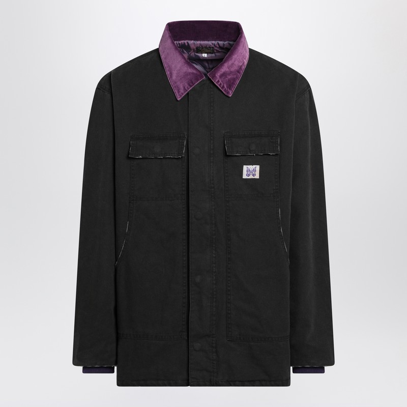 Needles Men's Black Lumberjack Shirt Jacket