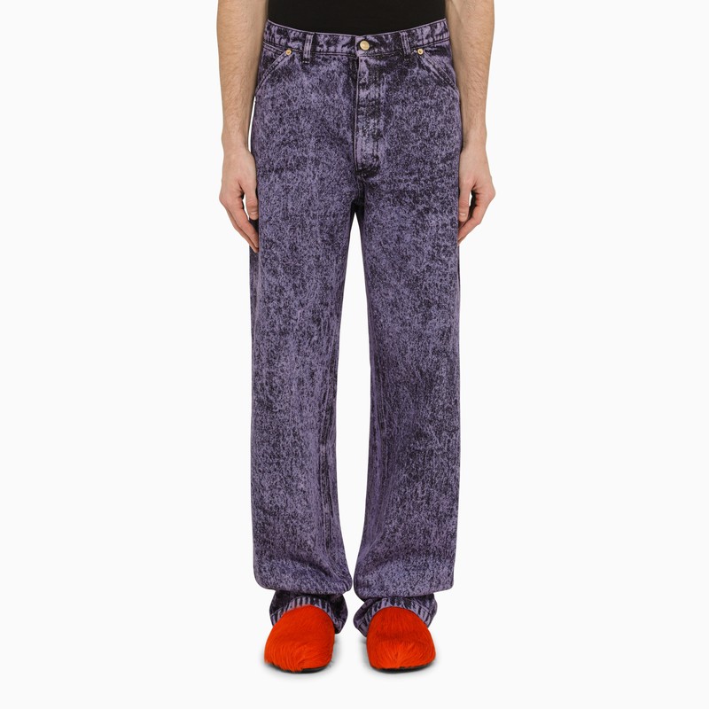 Marni Men's Purple Orchid Denim Jeans