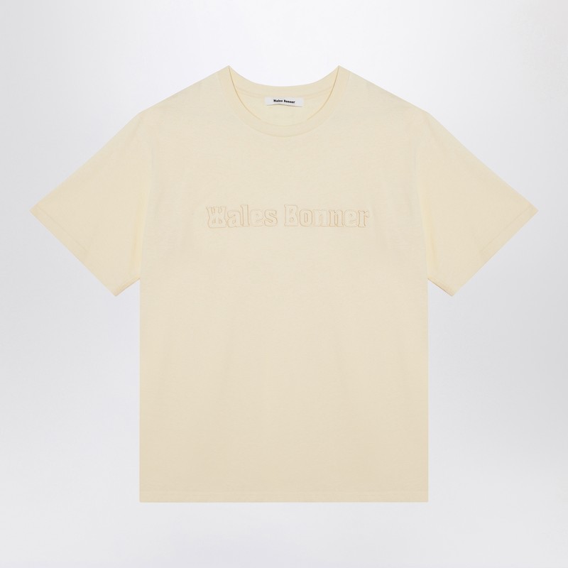 Wales Bonner Men's Organic Cotton Light Yellow T-Shirt