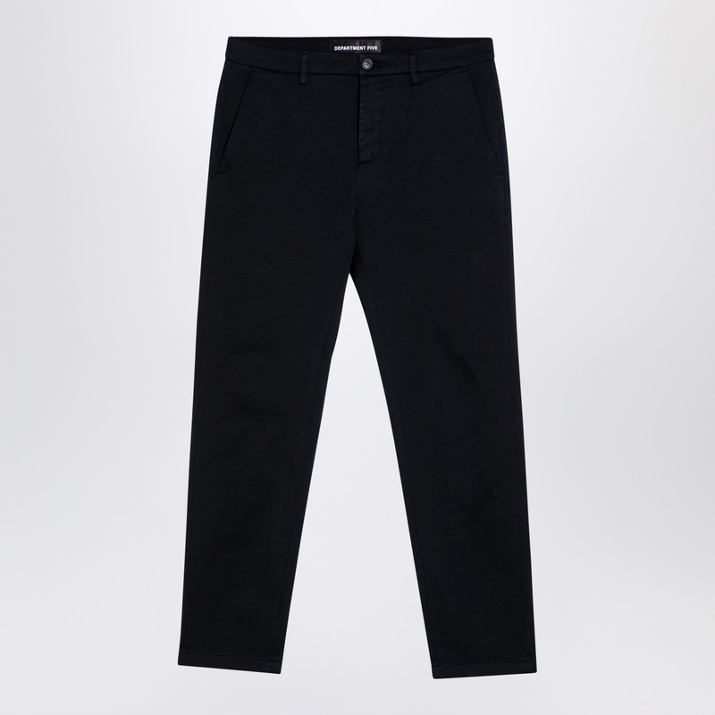 Department 5 Men's Dark Blue Cotton Trousers