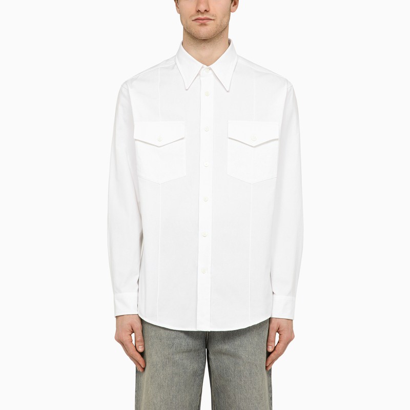 Department 5 Men's Change Long-Sleeved Shirt White