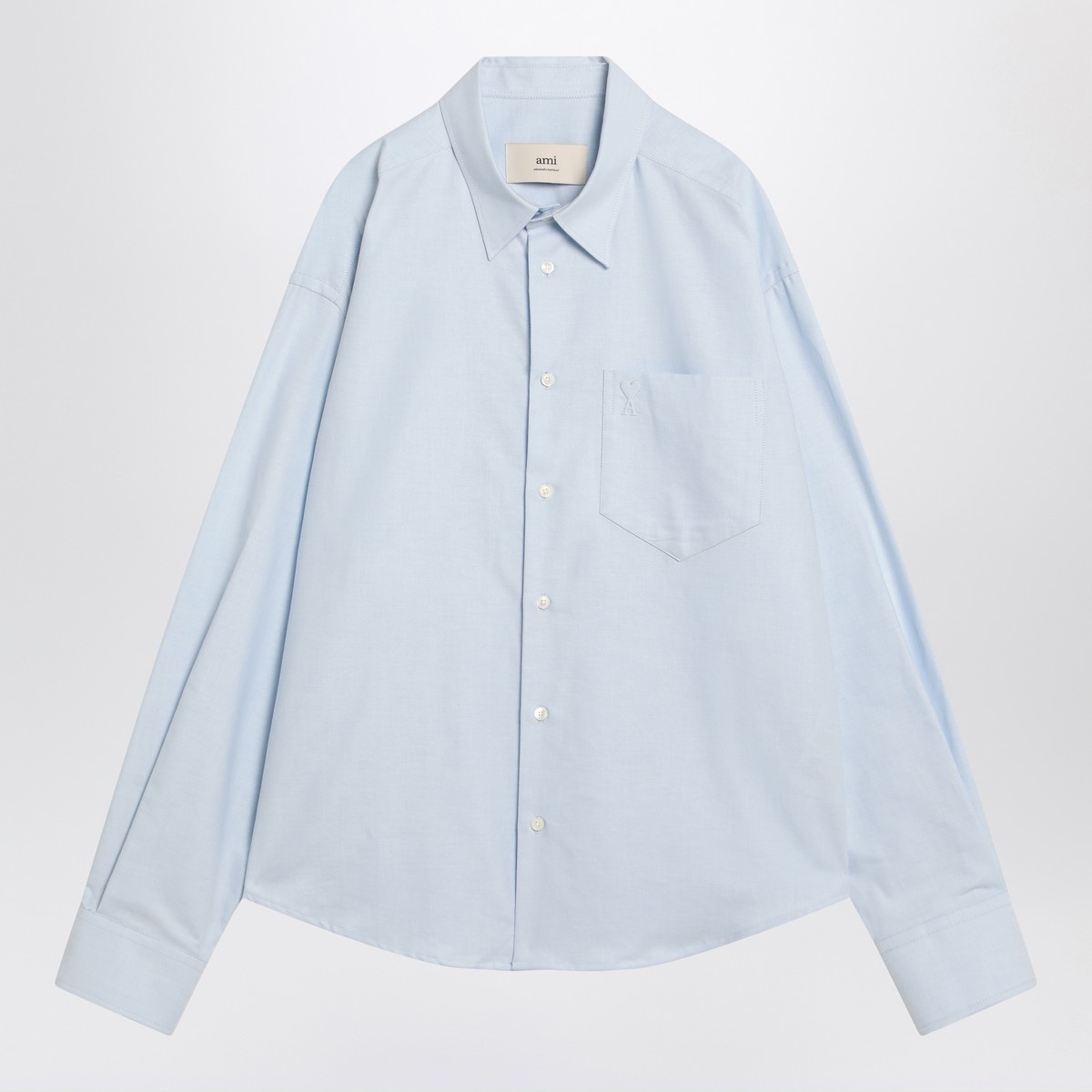 Ami Paris Ami De Coeur light blue shirt