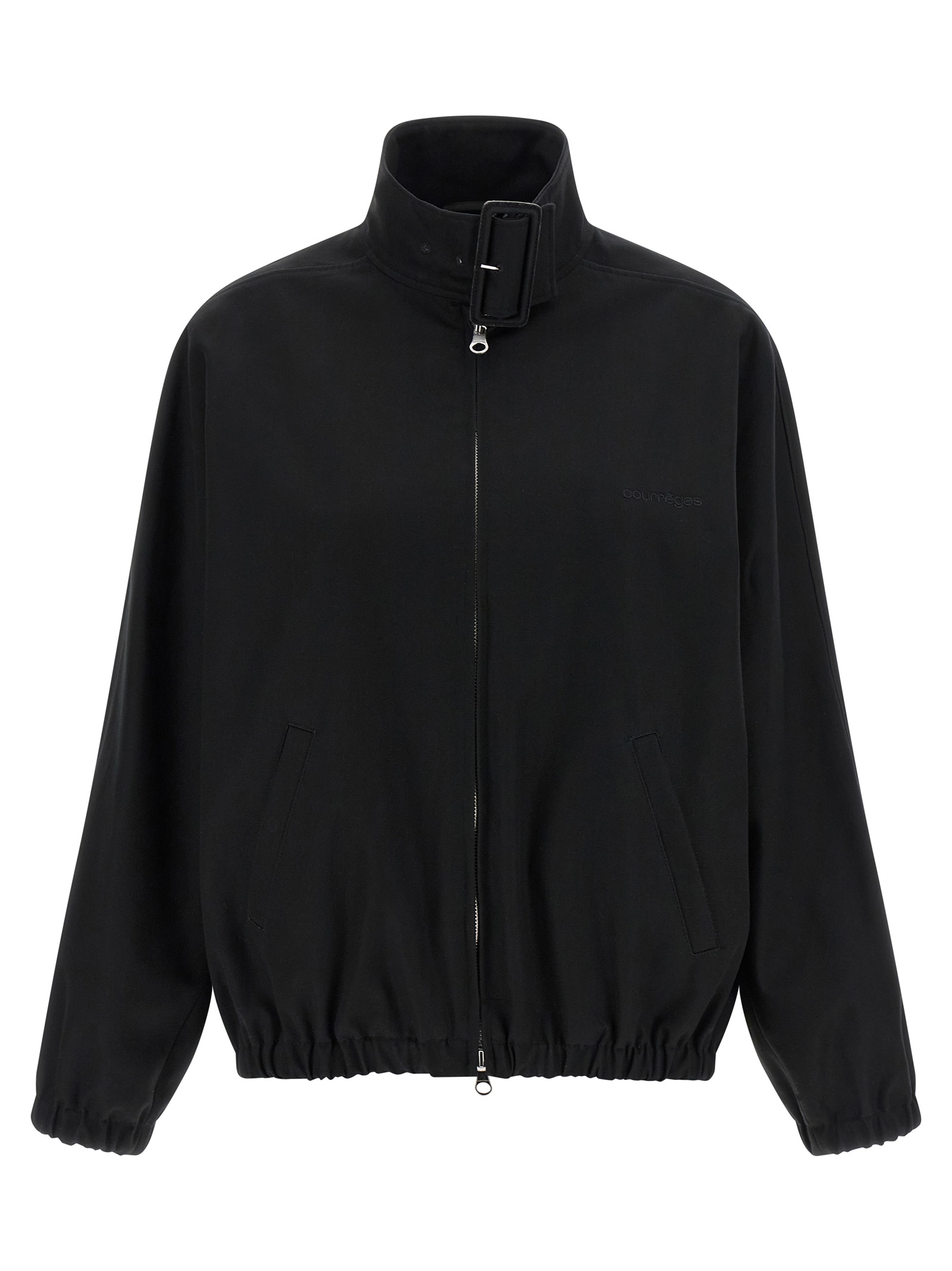 Courreges Buckle Zipped Bomber Jacket