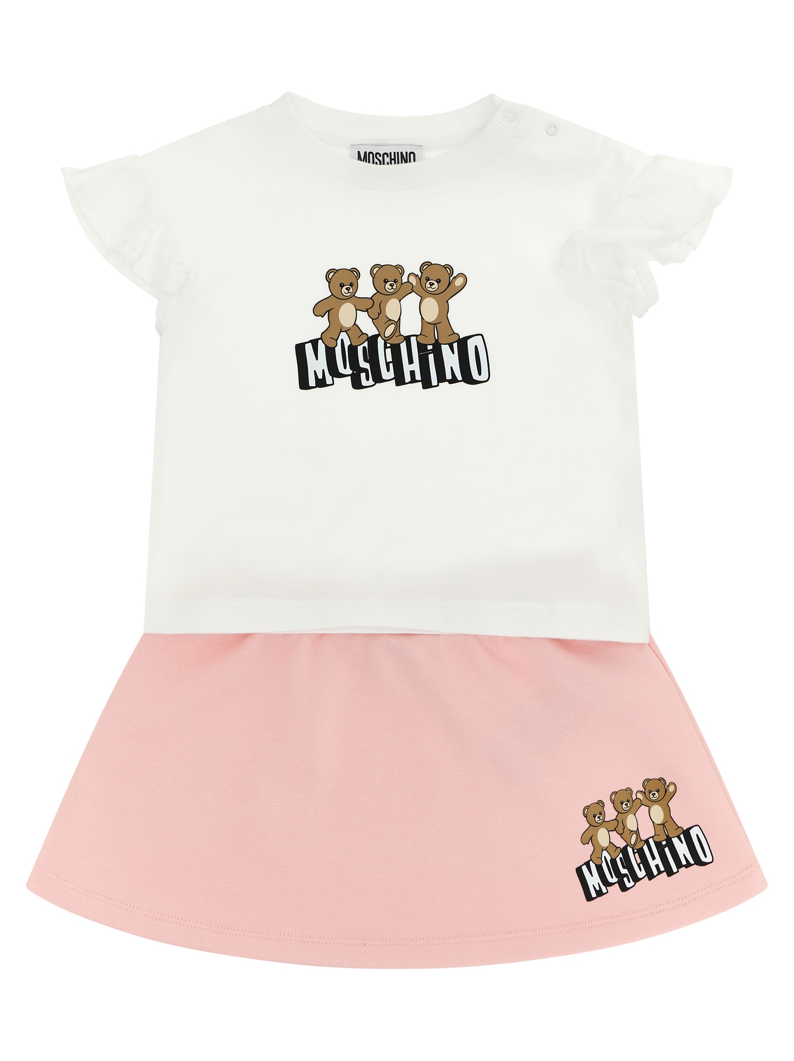 Moschino Baby Moschino Teddy Bear T-shirt + Skirt Set
