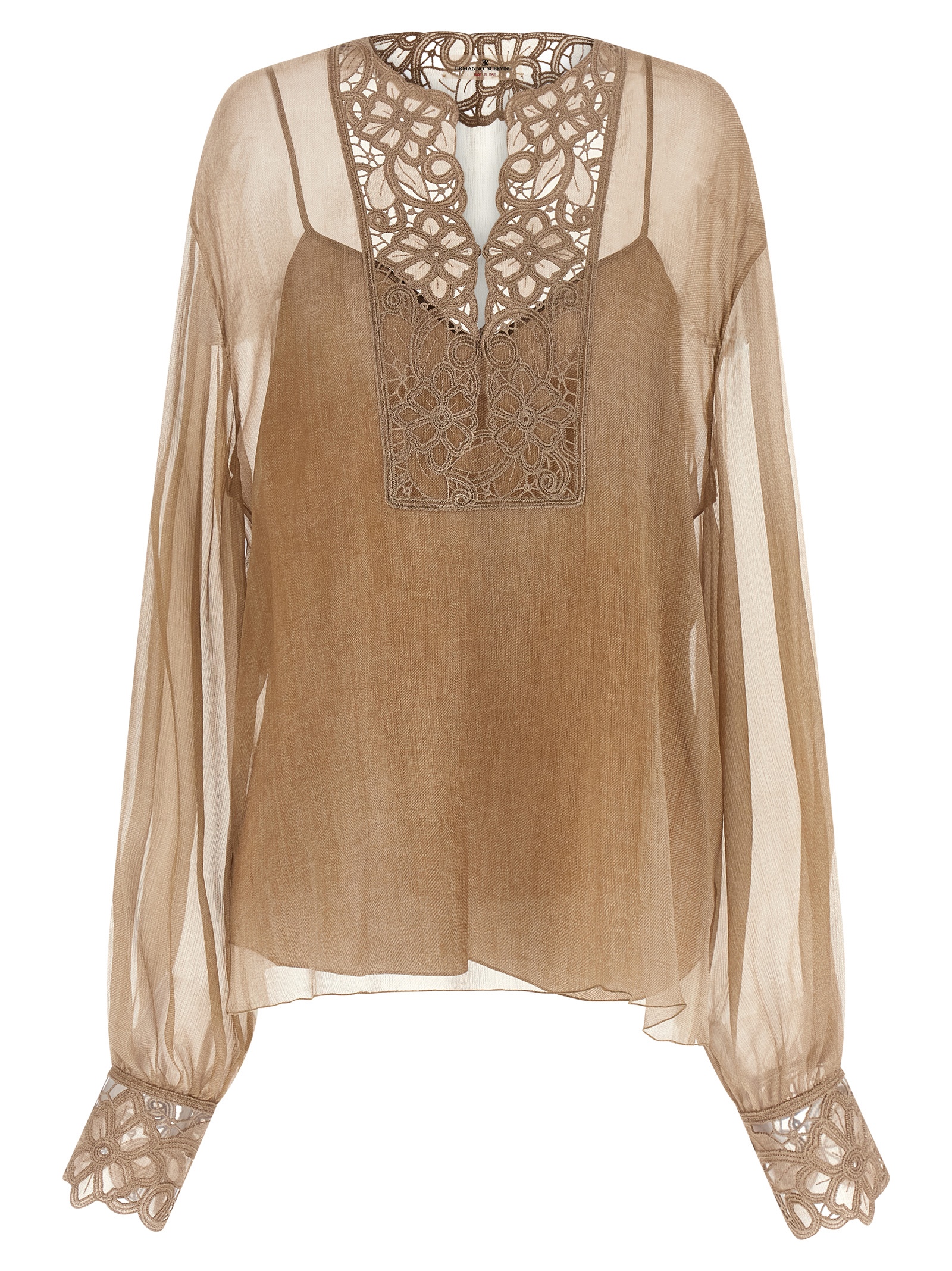 Ermanno Scervino Floral Carving Blouse