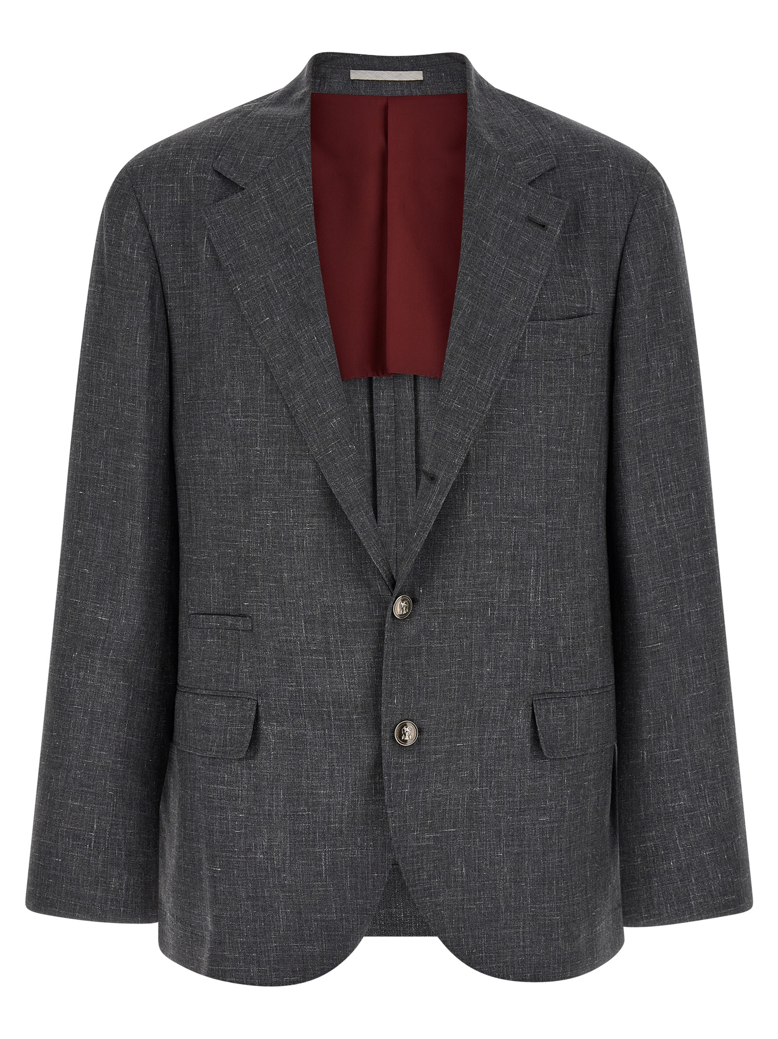 Brunello Cucinelli Blazer Flamed Canvas Blazer