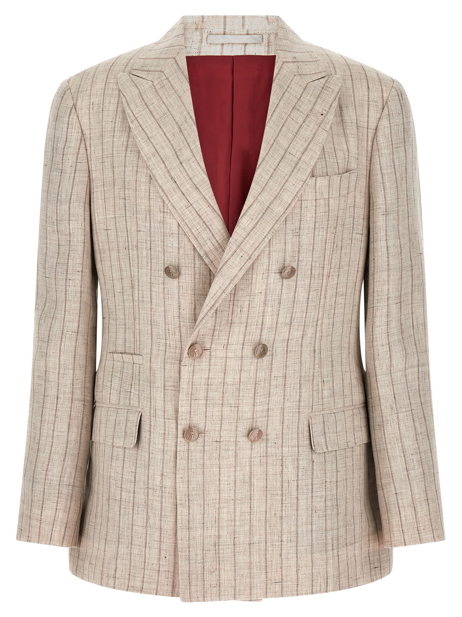 Brunello Cucinelli Pinstripe Twill Blazer