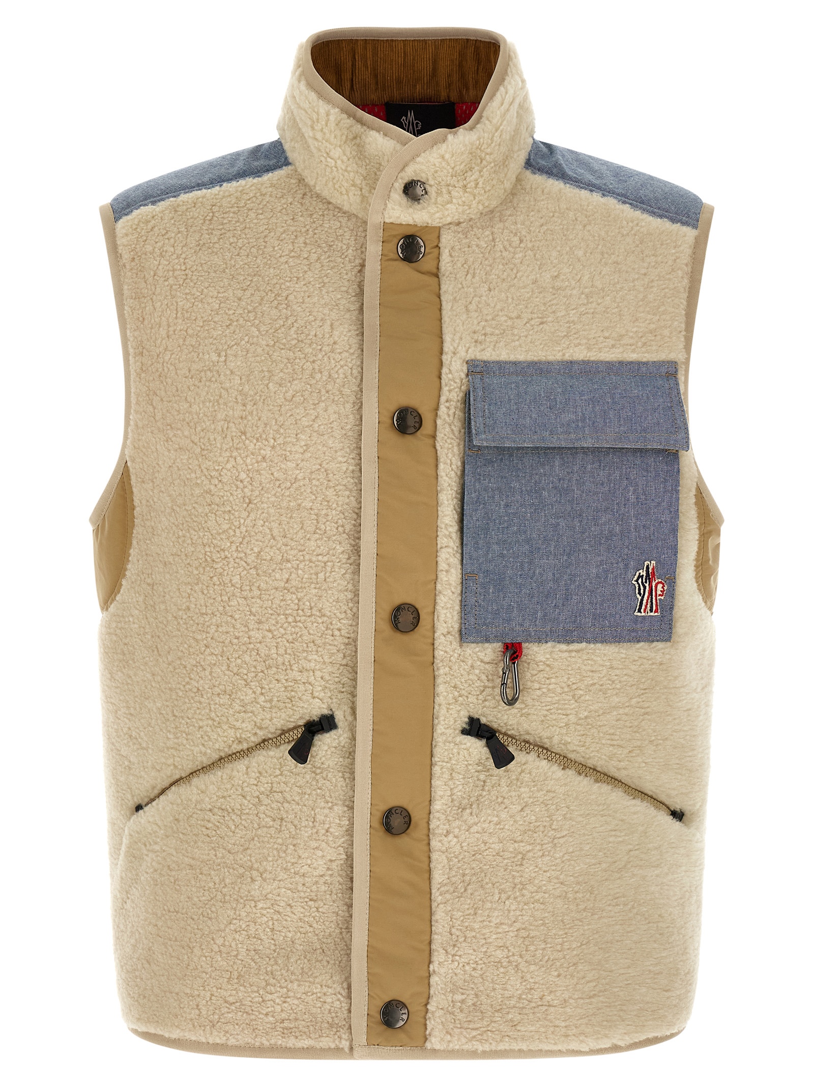 Moncler Grenoble Teddy & Chambray Vest