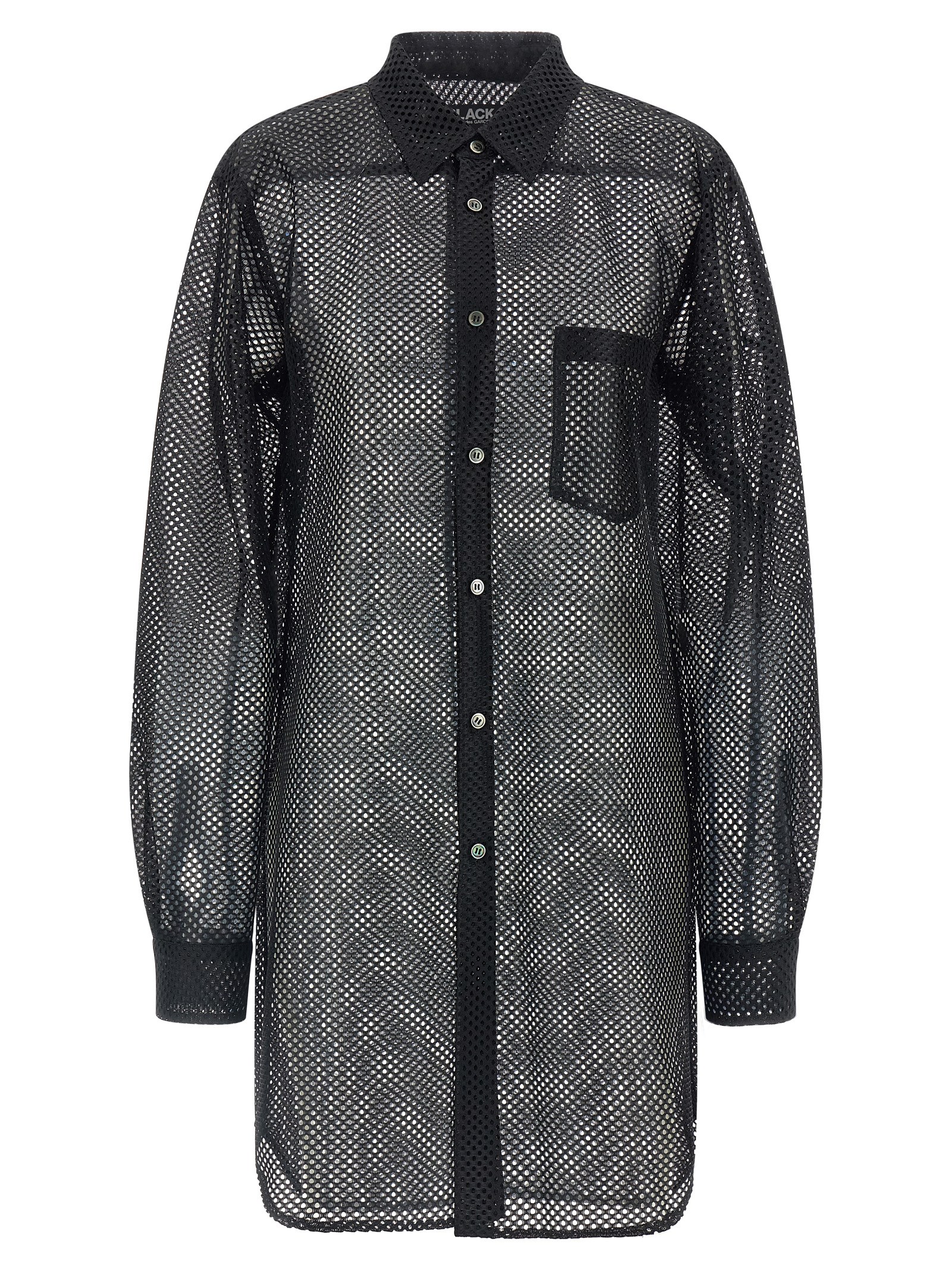 Comme Des Garcons Black Mesh Shirt