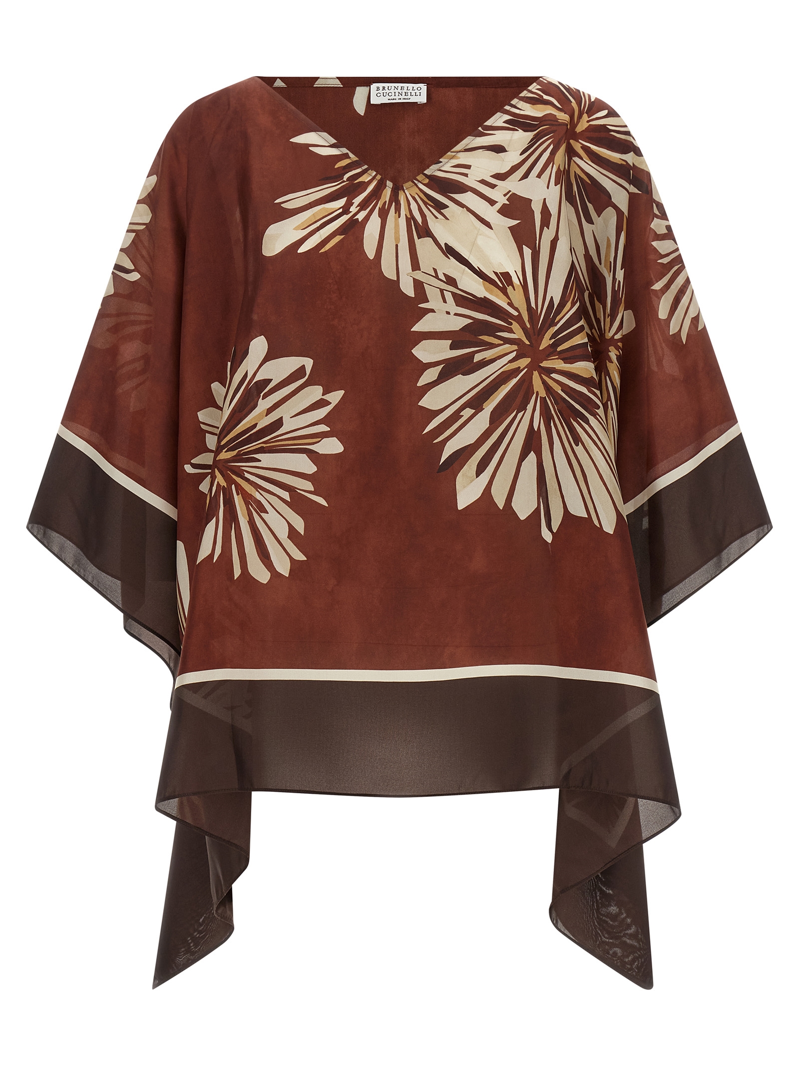 Brunello Cucinelli Silk Scarf Blouse
