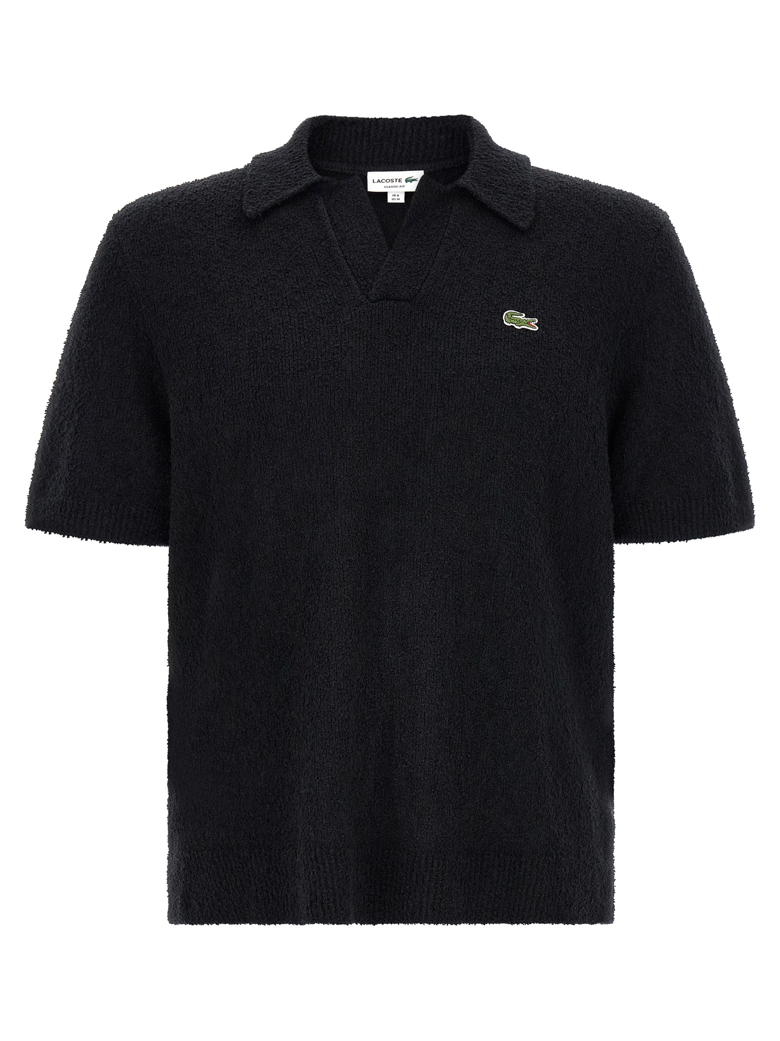 Lacoste Bouclé Knitted Polo Shirt
