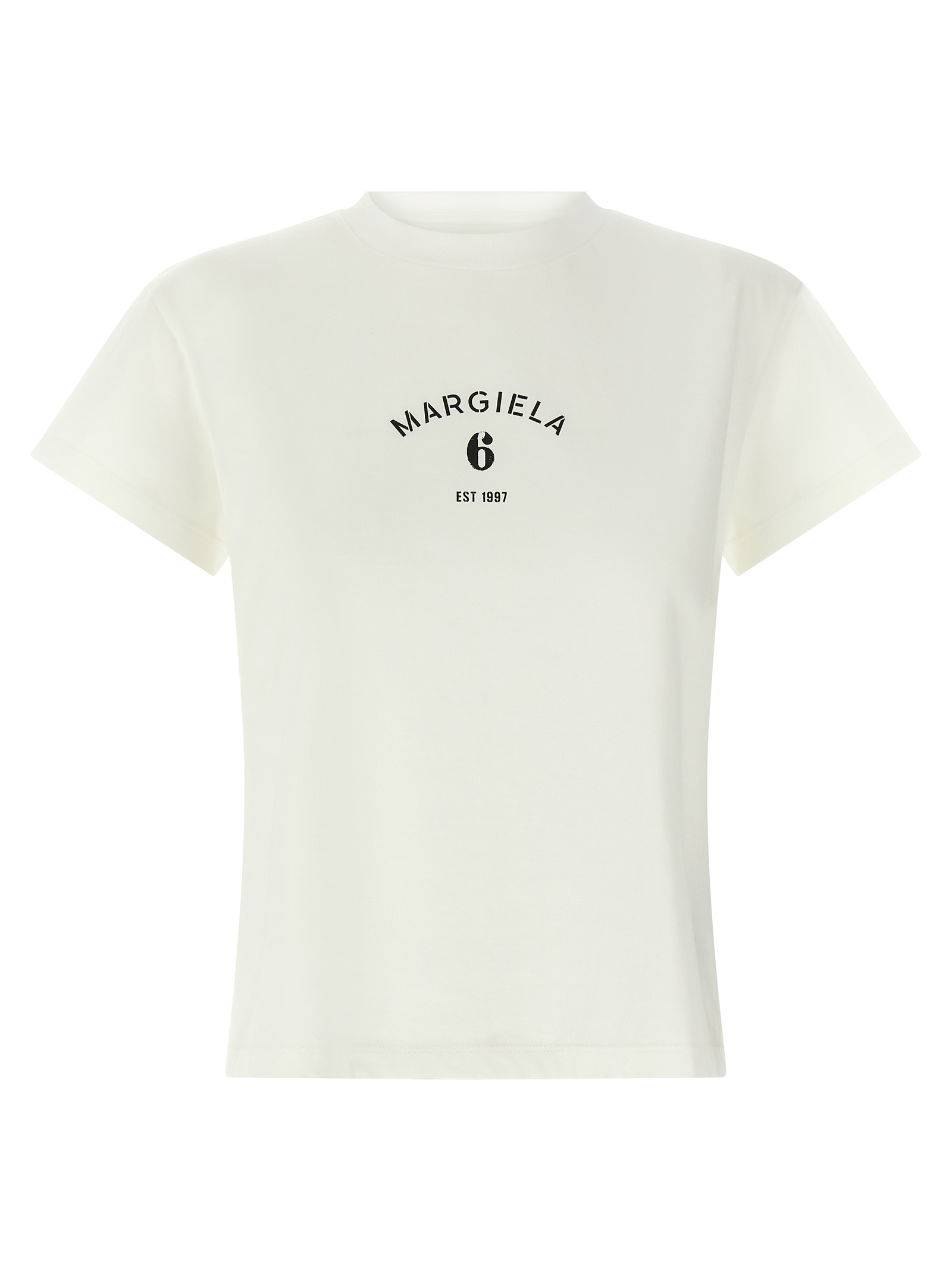 Mm6 Maison Margiela Logo Print T-shirt