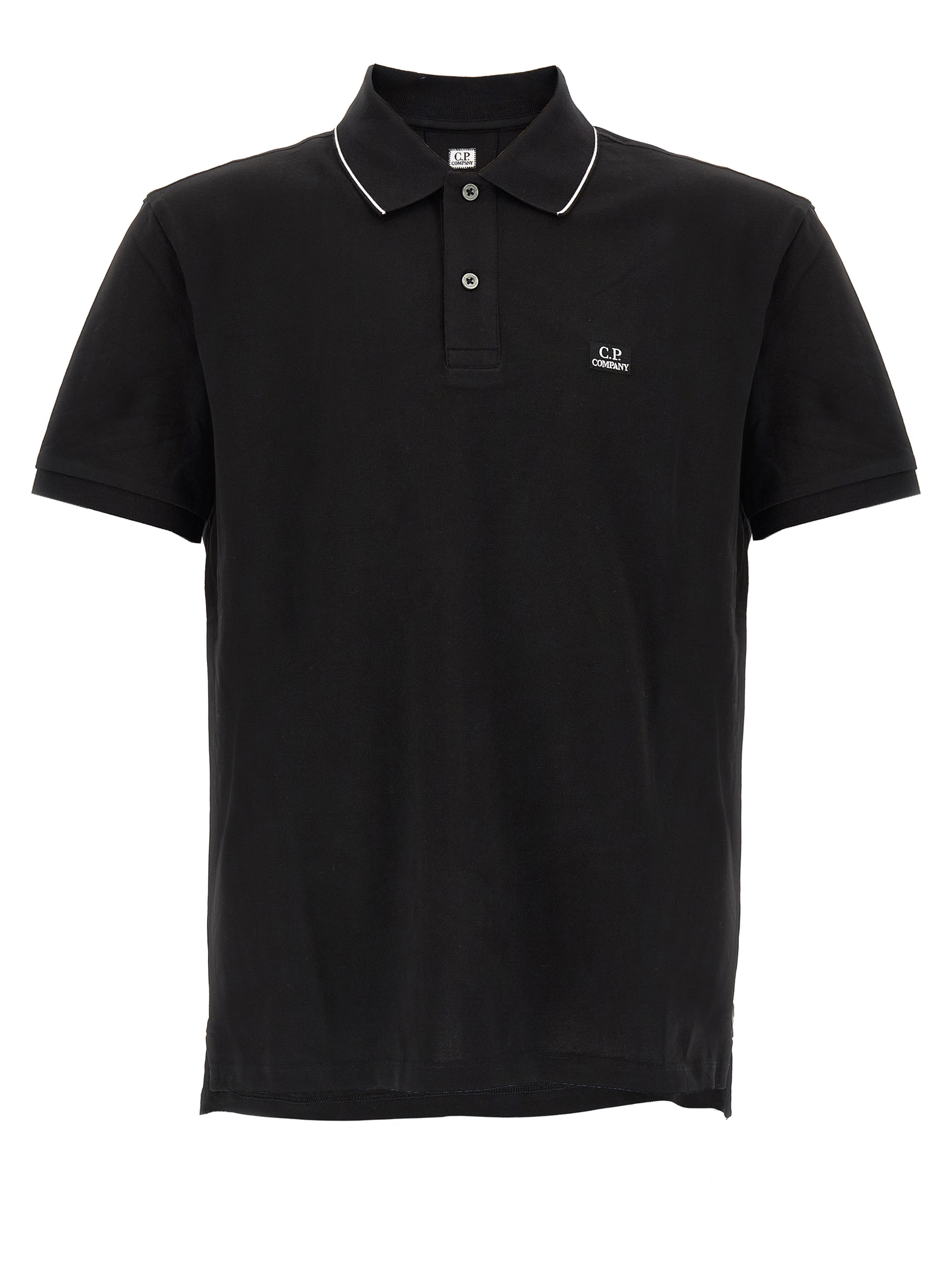 C.p. Company Logo Patch Polo Shirt