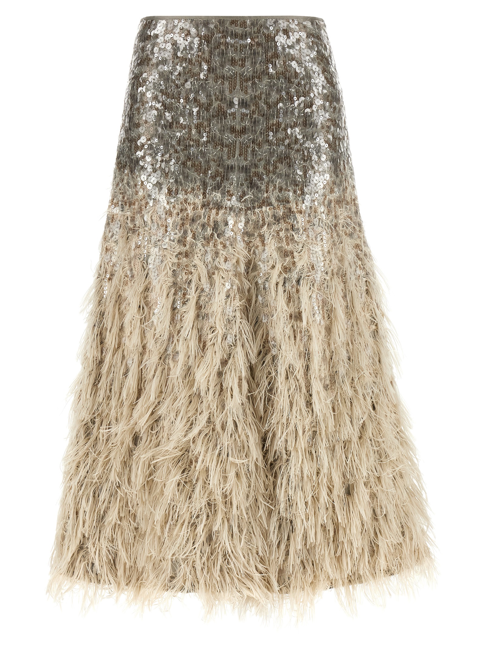 Brunello Cucinelli Dazzling Dégradé Skirt