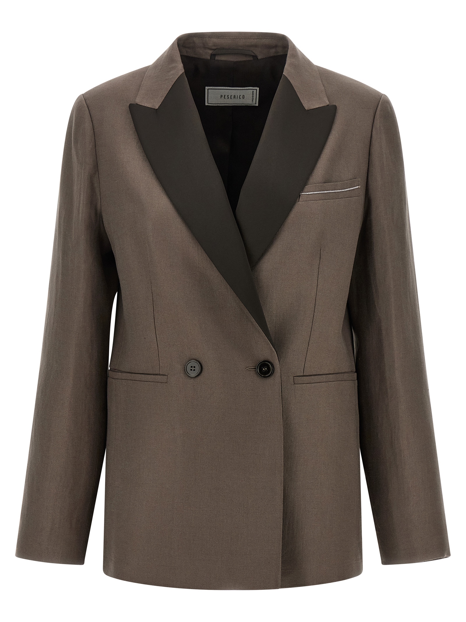Peserico Satin Linen Blazer