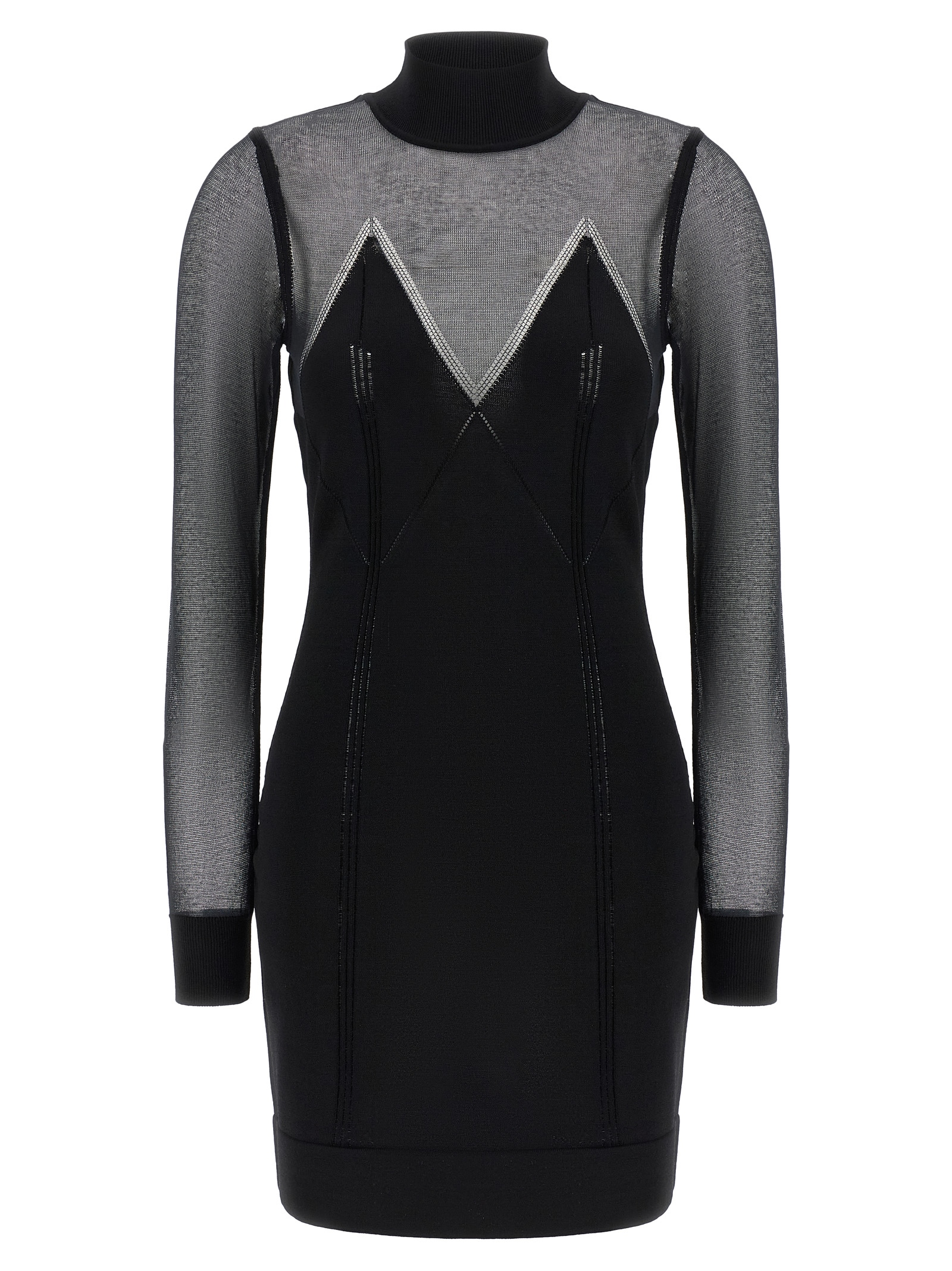 Elisabetta Franchi Dress With Transparencies