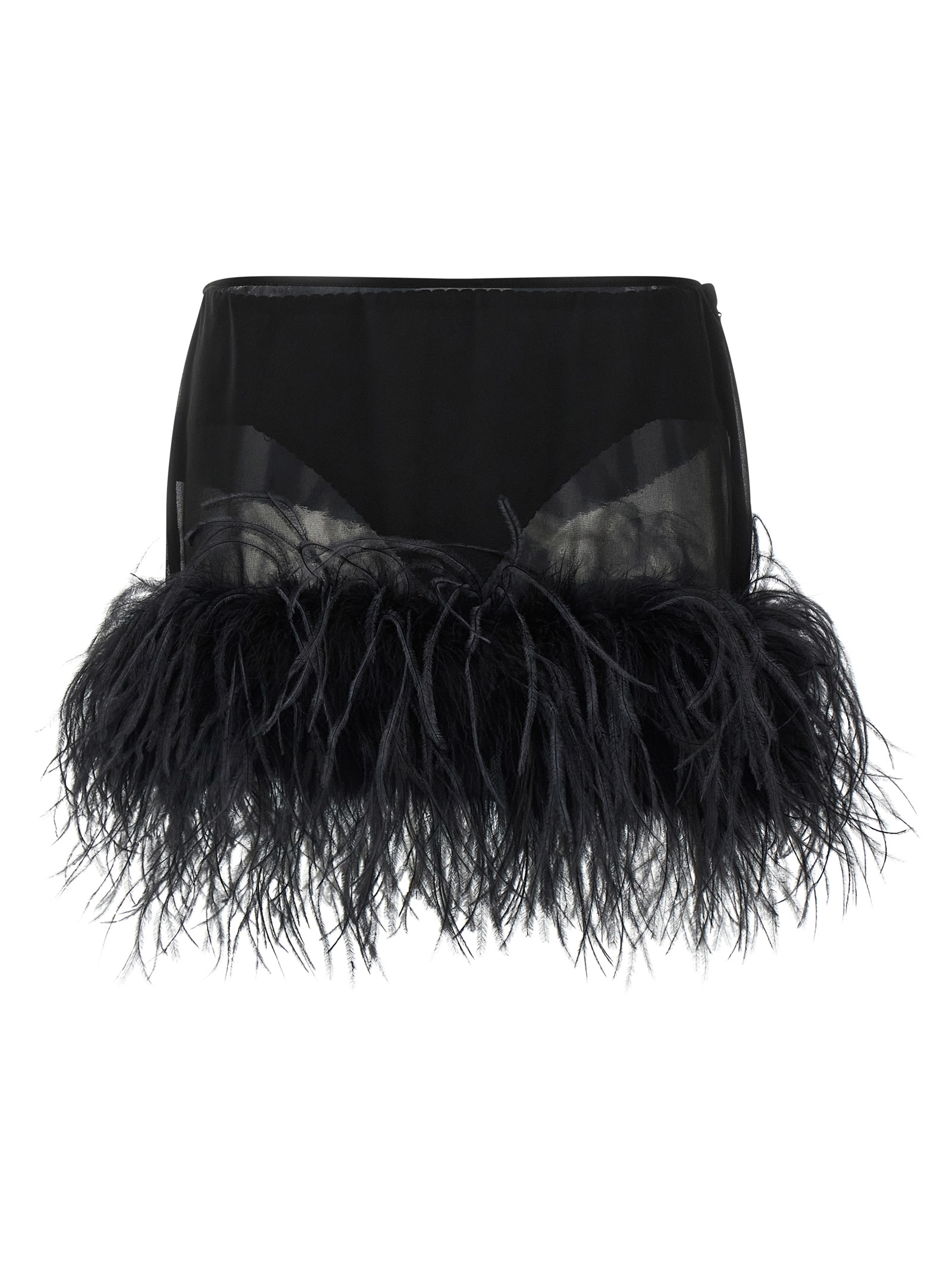 The Attico Feather Skirt