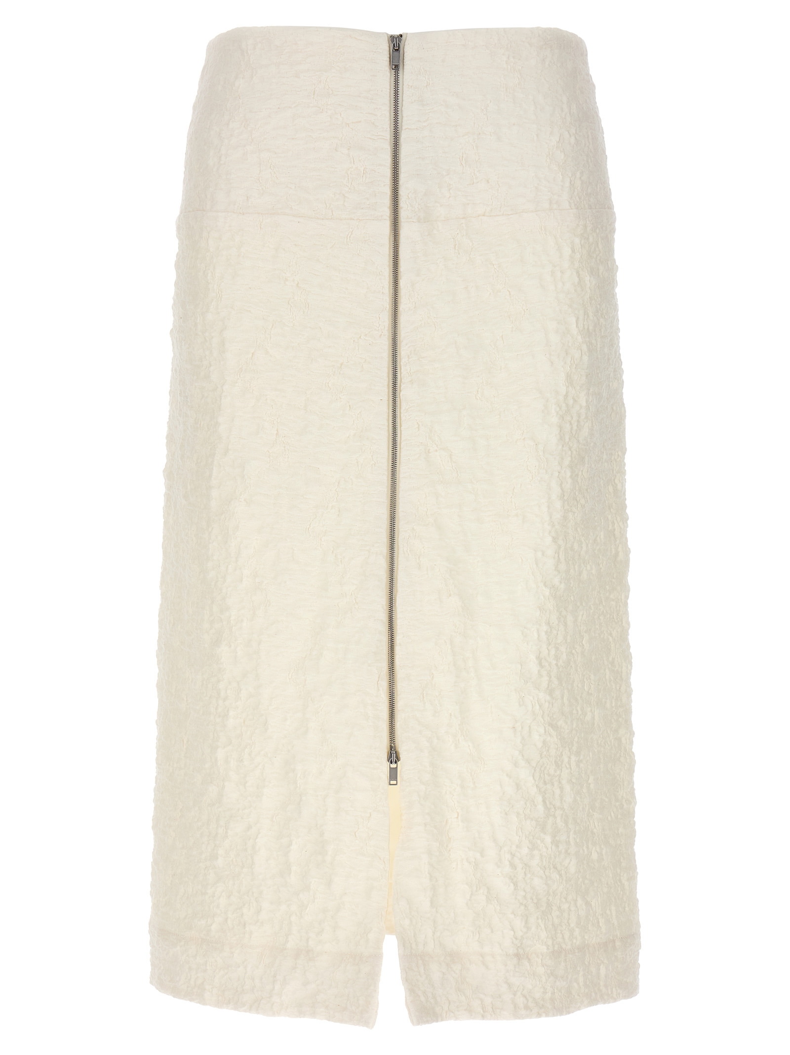 Jil Sander Embossed Cotton Skirt