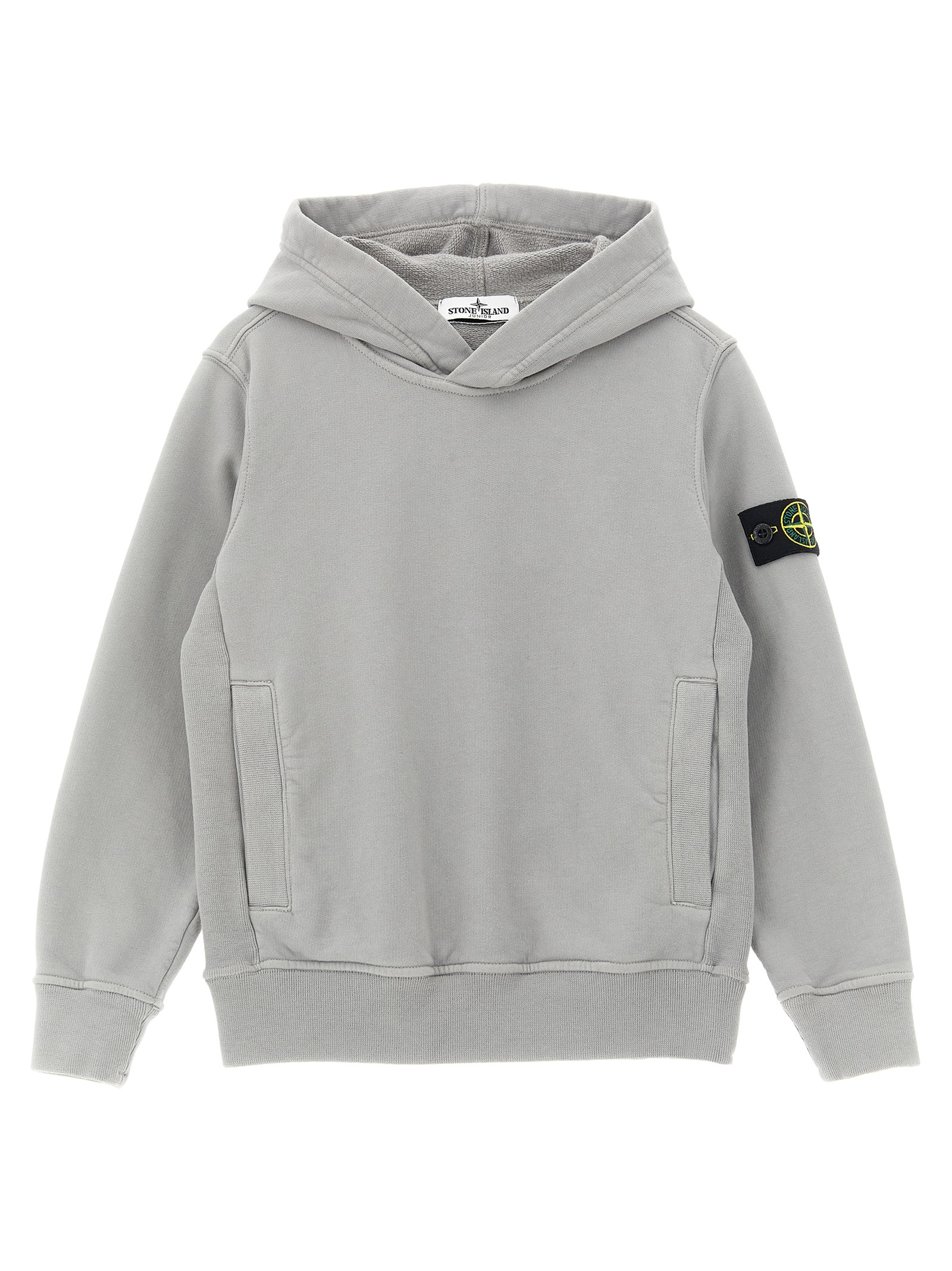 Stone Island Junior Logo Badge Hoodie