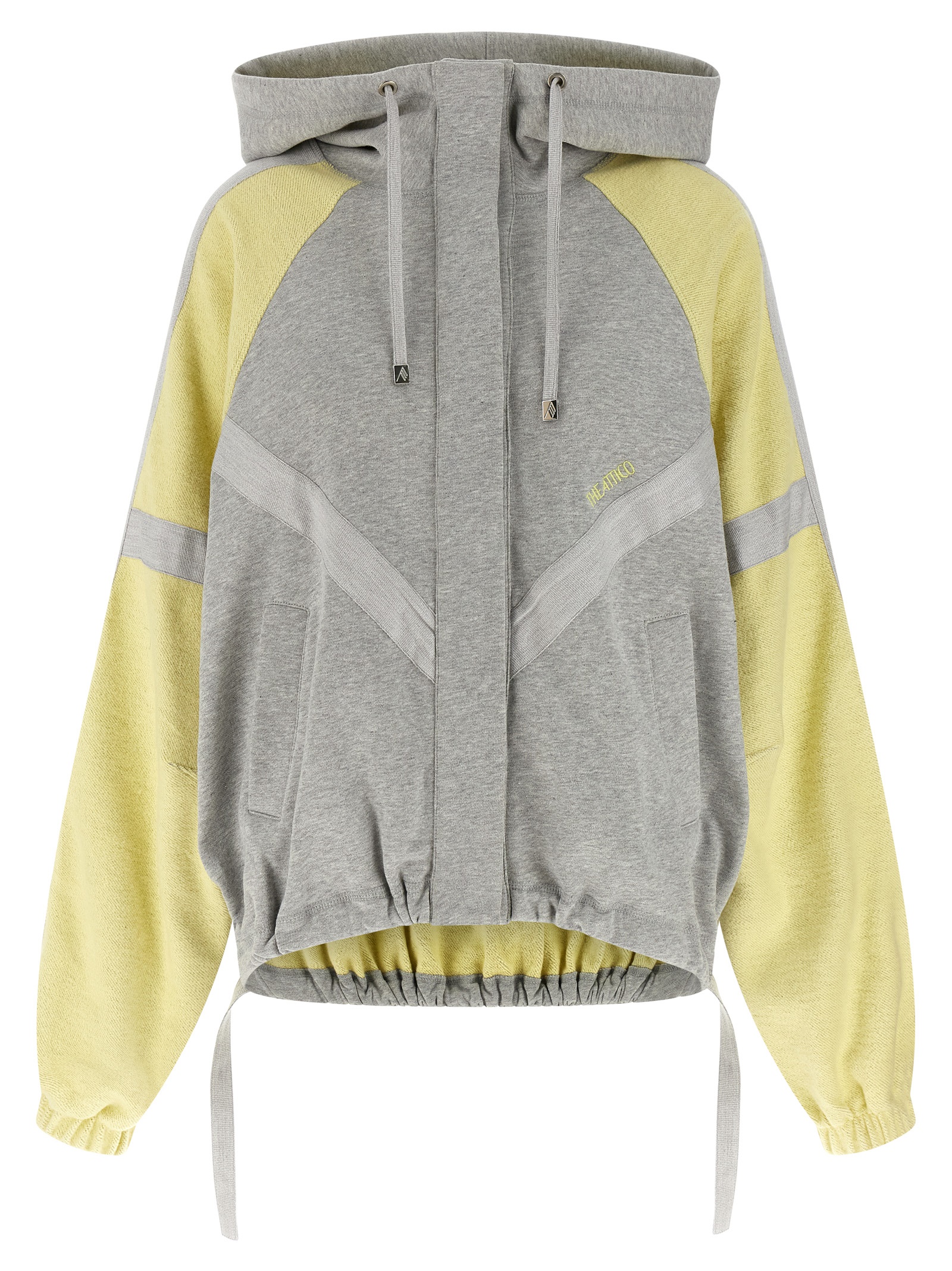 The Attico Double American Fleece Bomber Jacket