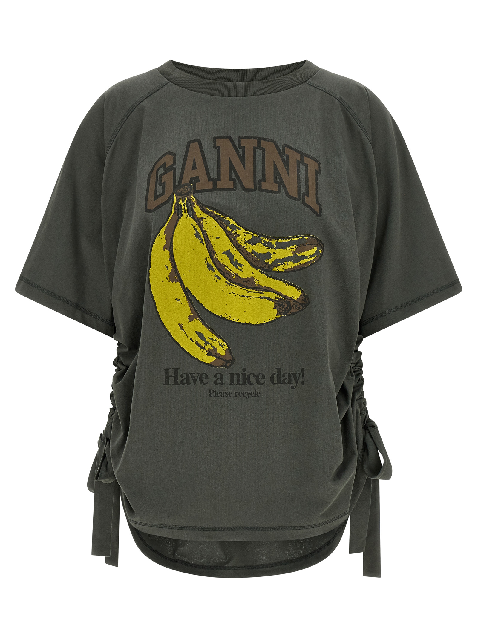 Ganni Grey Banana T-shirt