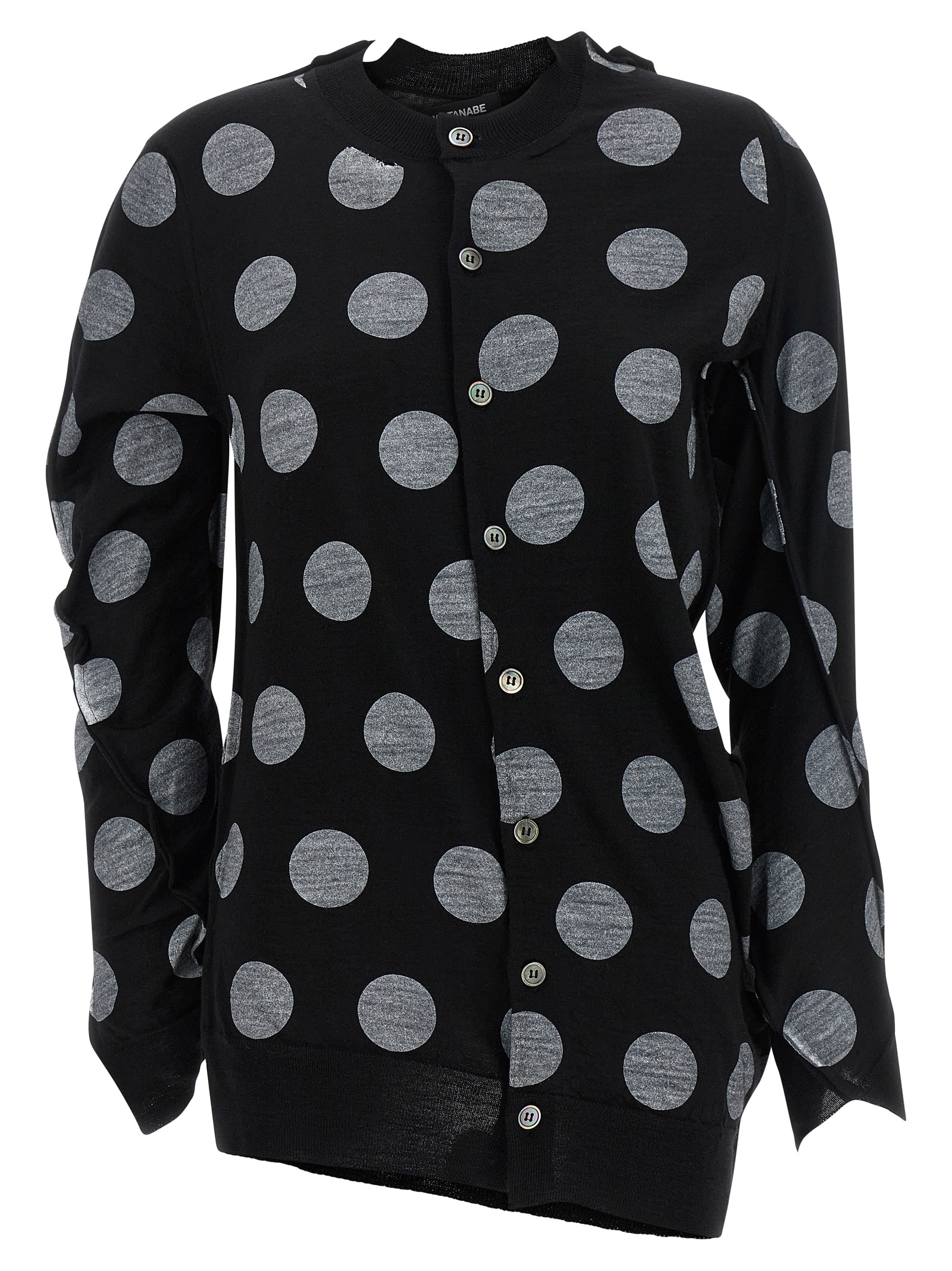 Junya Watanabe Polka Dot Maxi Cardigan