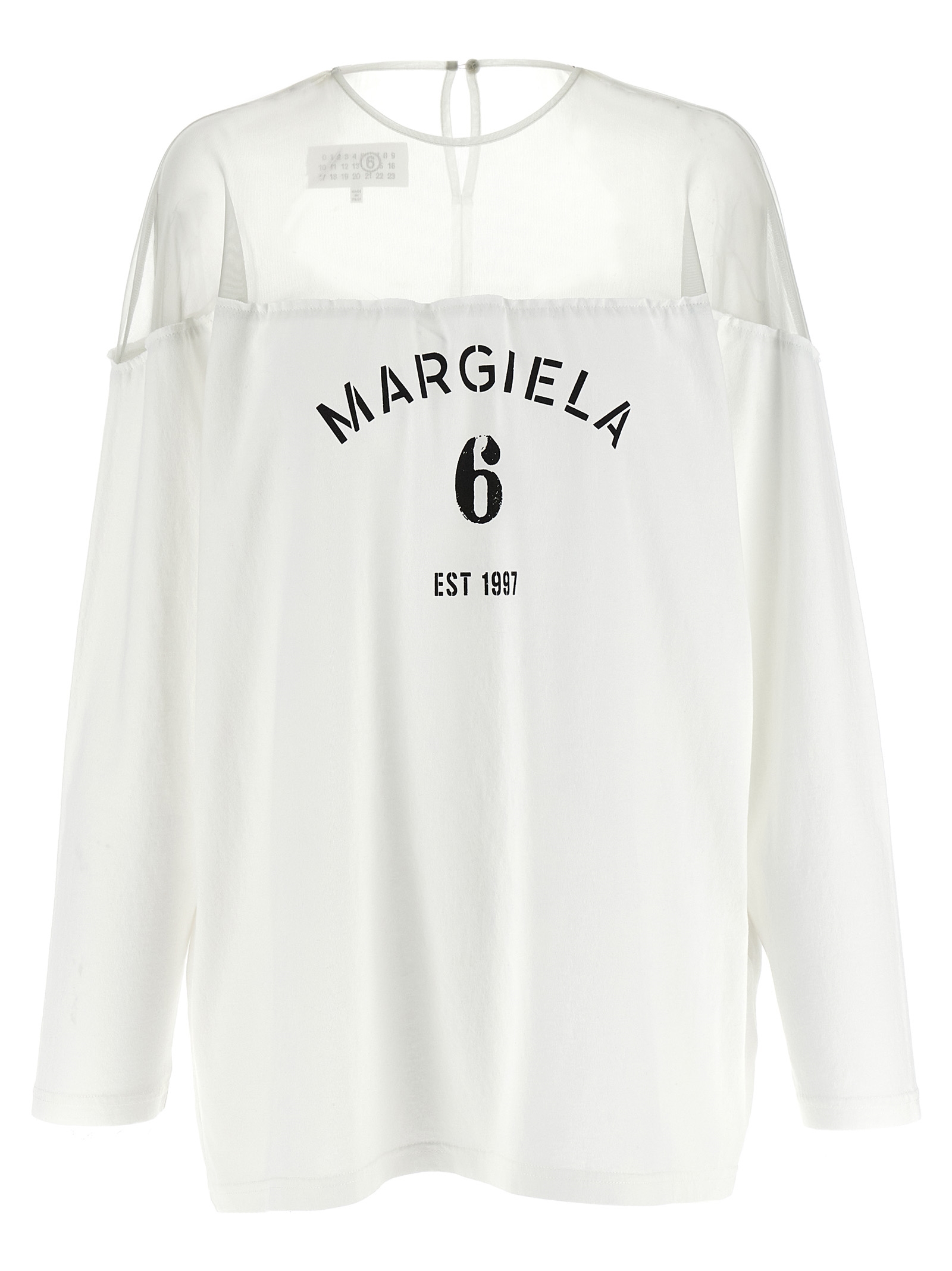 Mm6 Maison Margiela Tulle Insert T-shirt