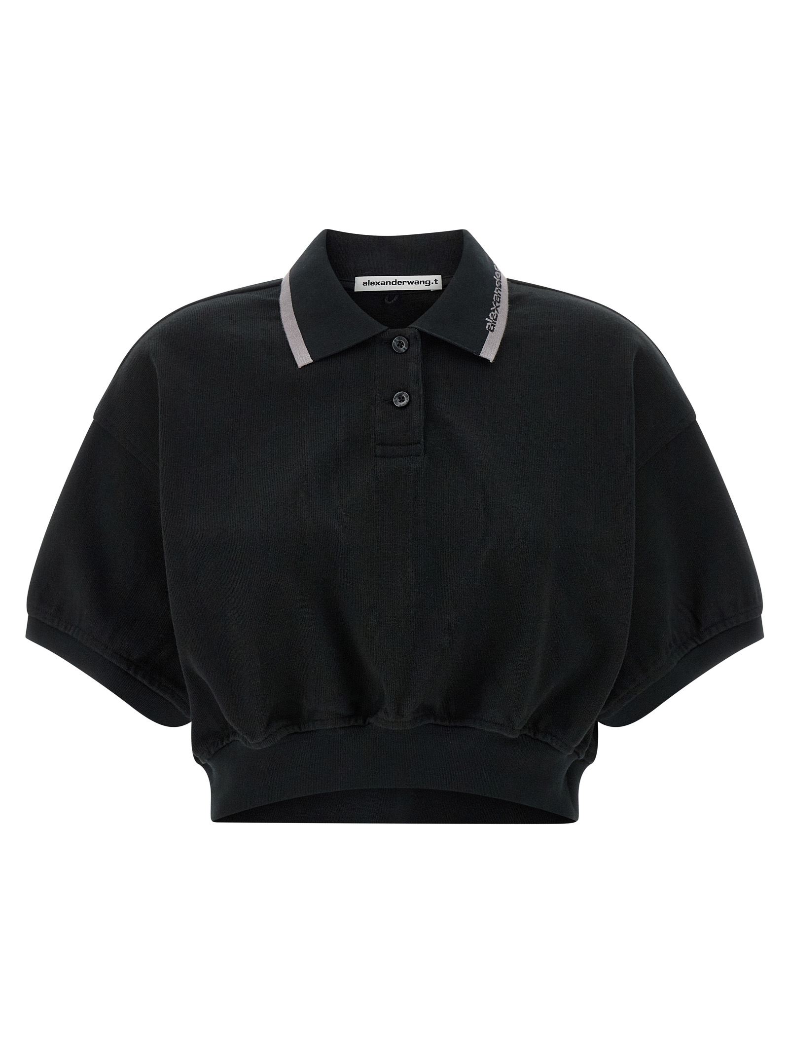T By Alexander Wang Intarsia Collar Polo Shirt