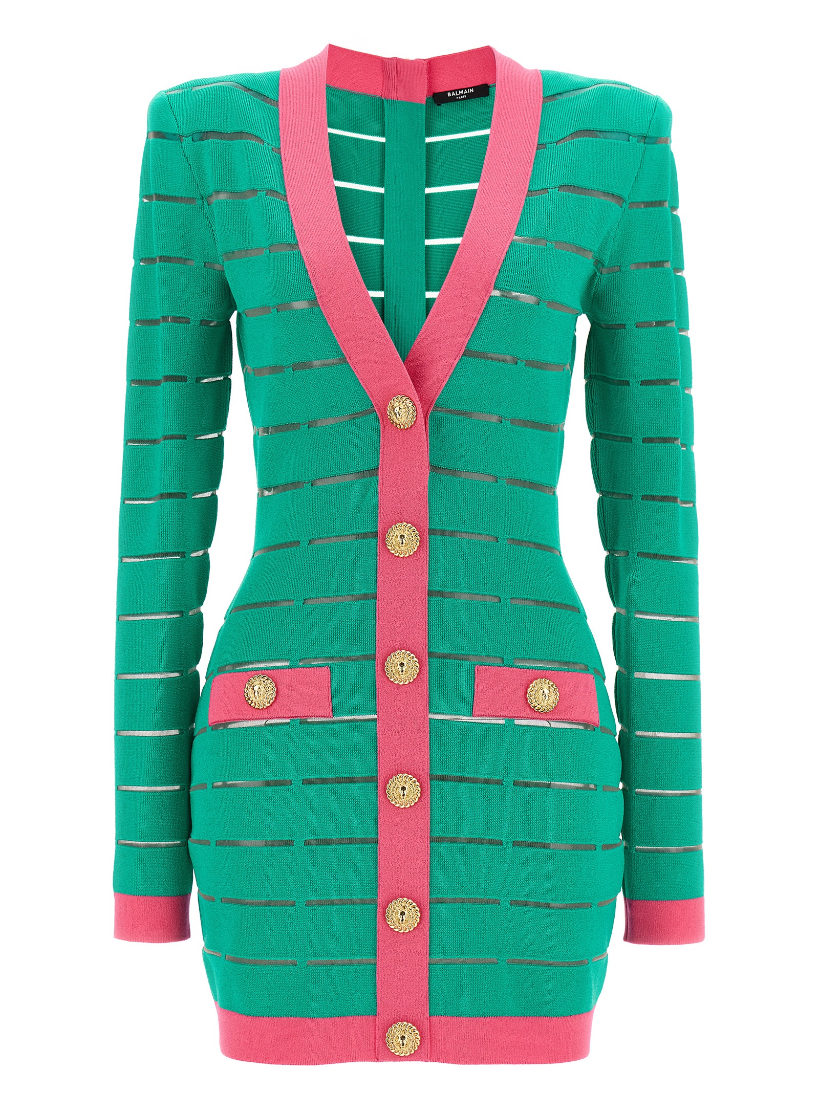 Balmain Two-tone Knit Dress