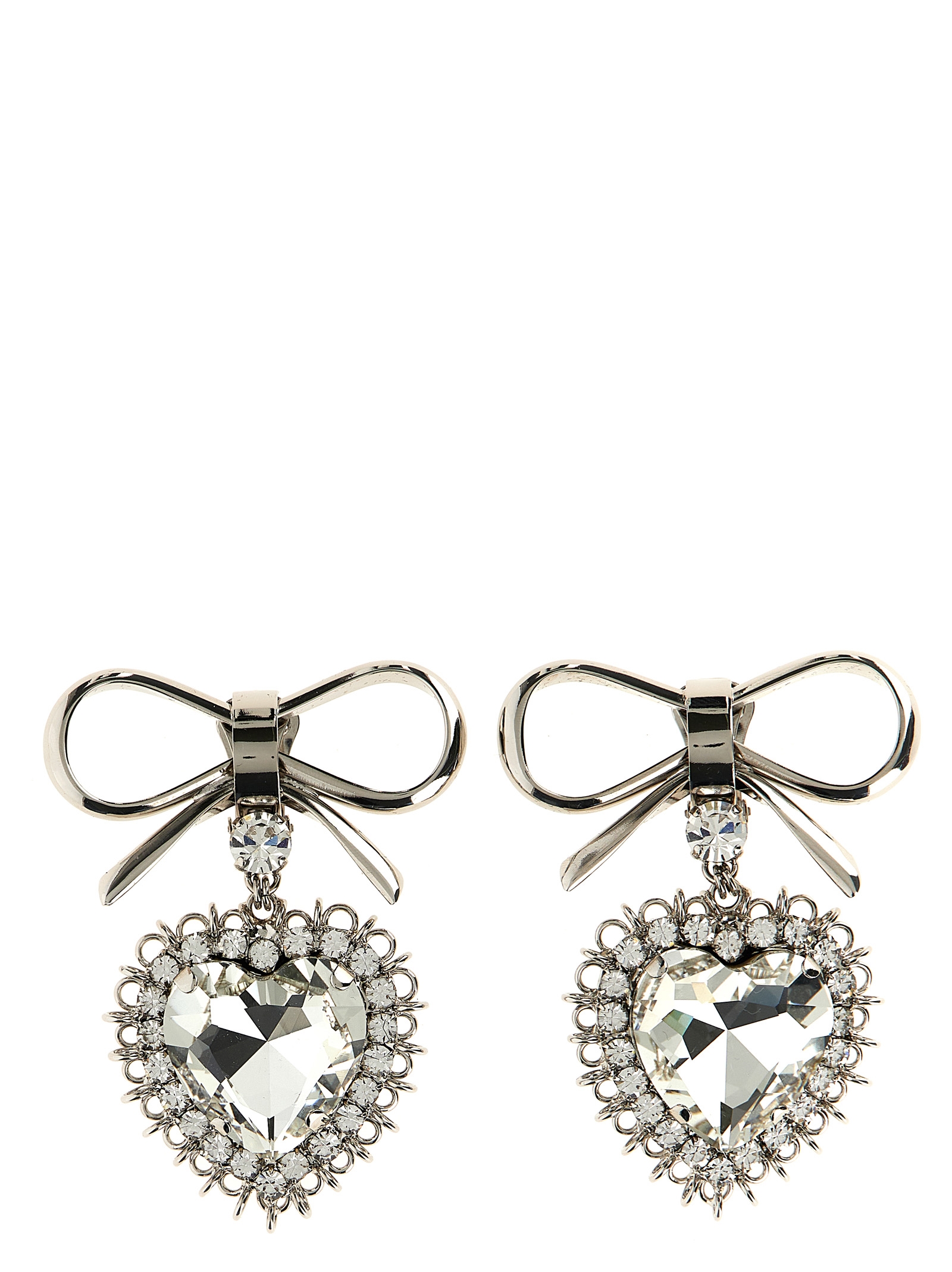 Alessandra Rich Metal Bow Earrings