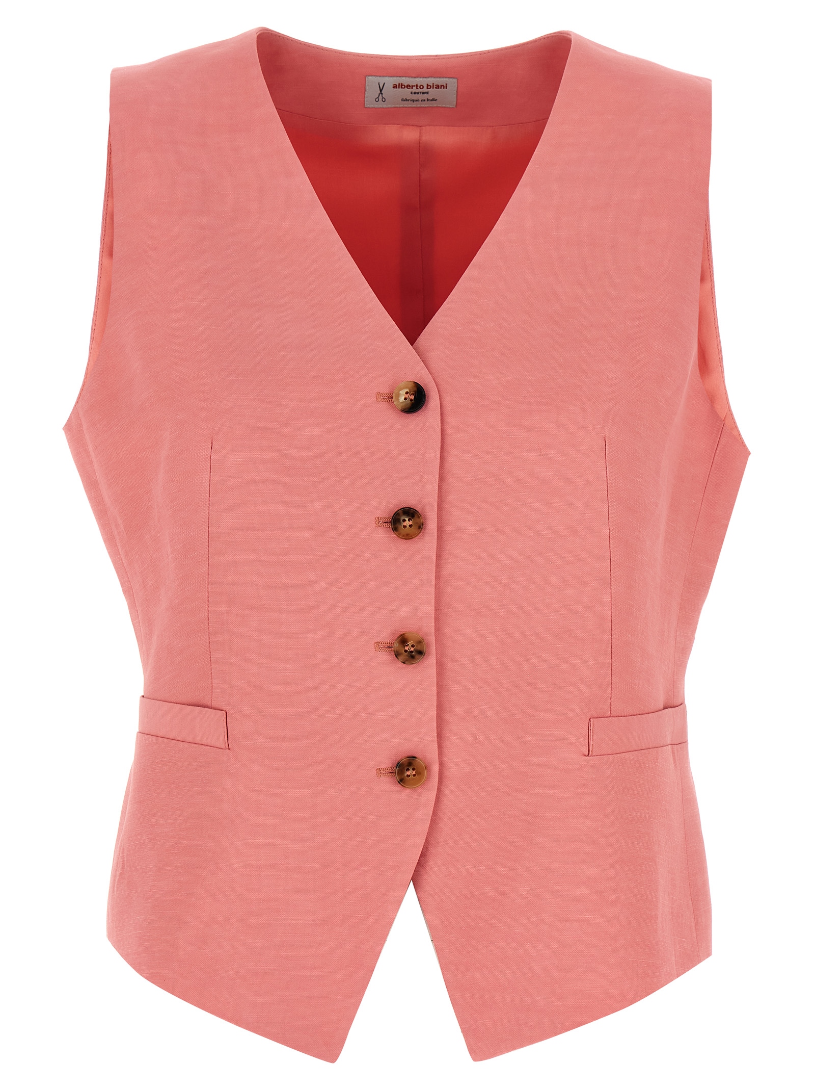 Alberto Biani Linen Viscose Vest