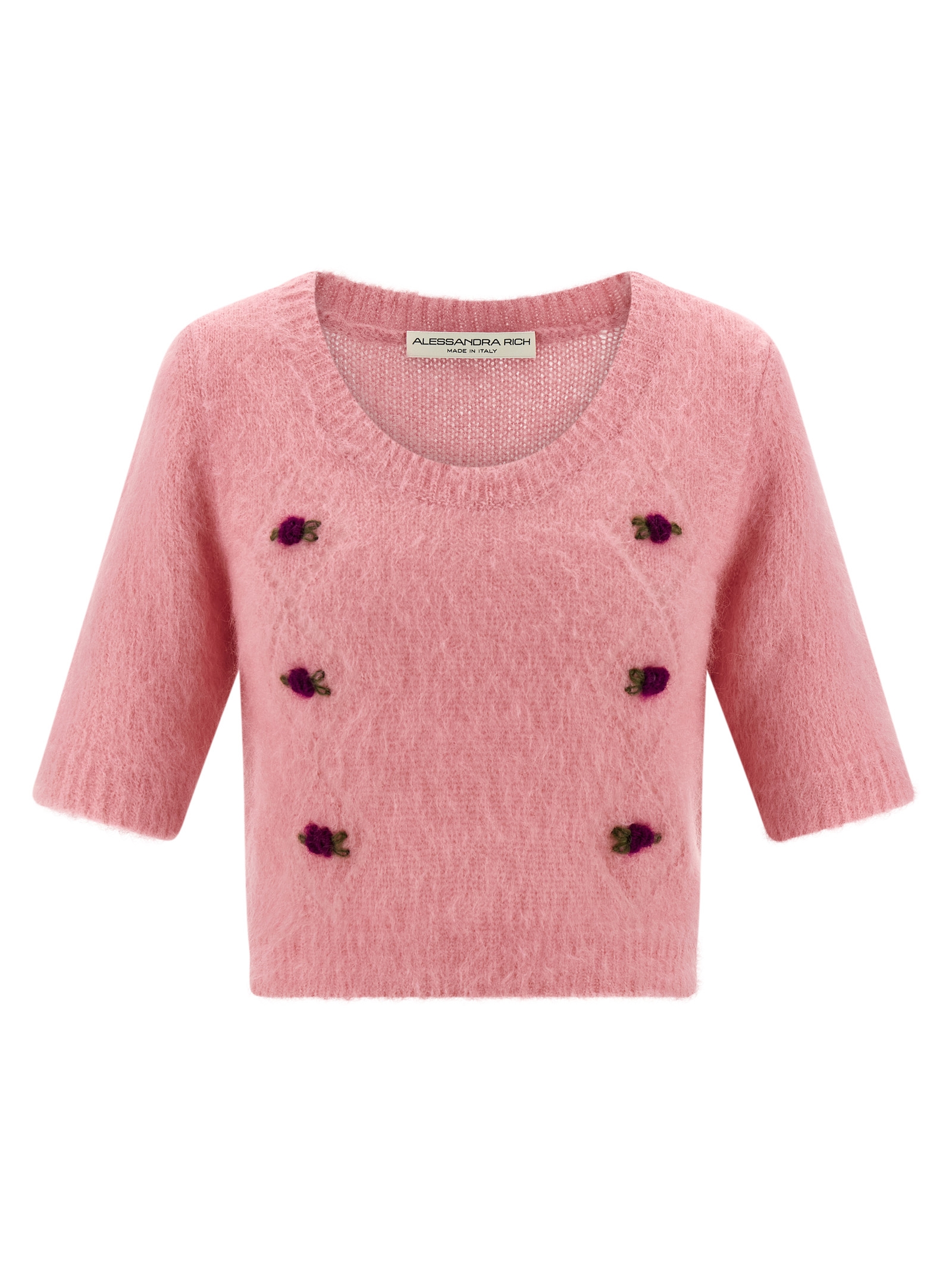 Alessandra Rich Carded Mohair Sweater