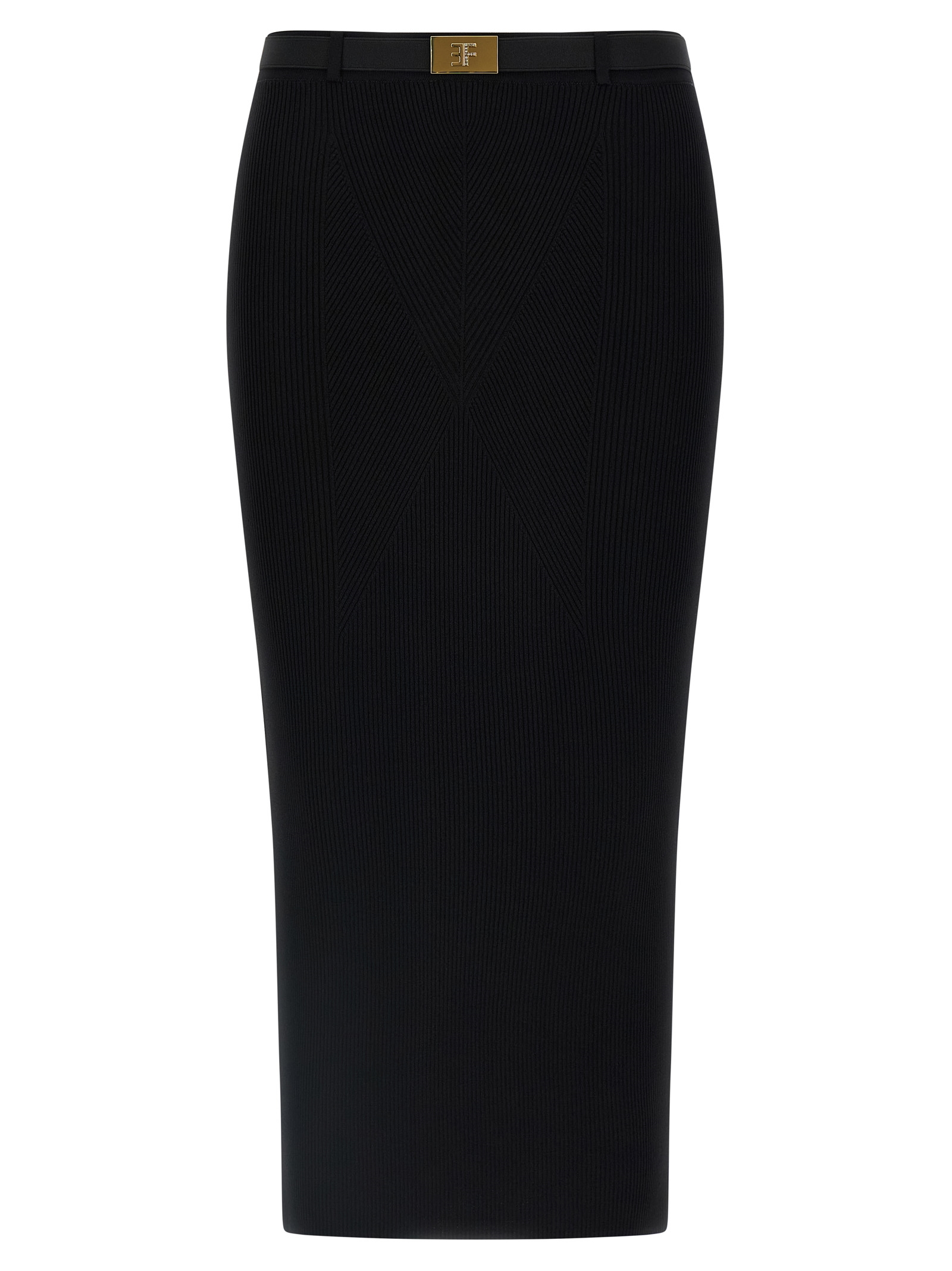 Elisabetta Franchi Ribbed Knit Skirt