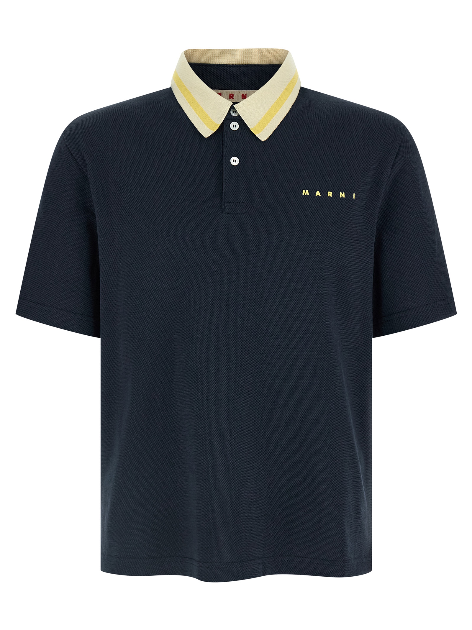 Marni Piqué Cotton Polo Shirt