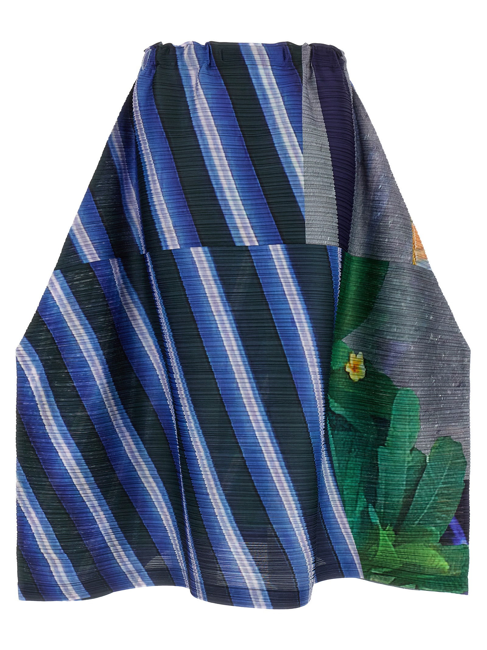 Pleats Please Issey Miyake City Collage Skirt